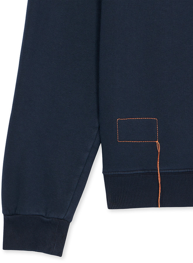Yale Fleece Jersey Quarter Zip Collared Sweatshirt