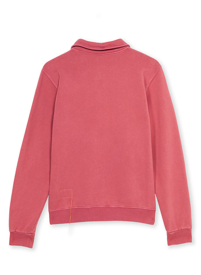 Yale Fleece Jersey Quarter Zip Collared Sweatshirt
