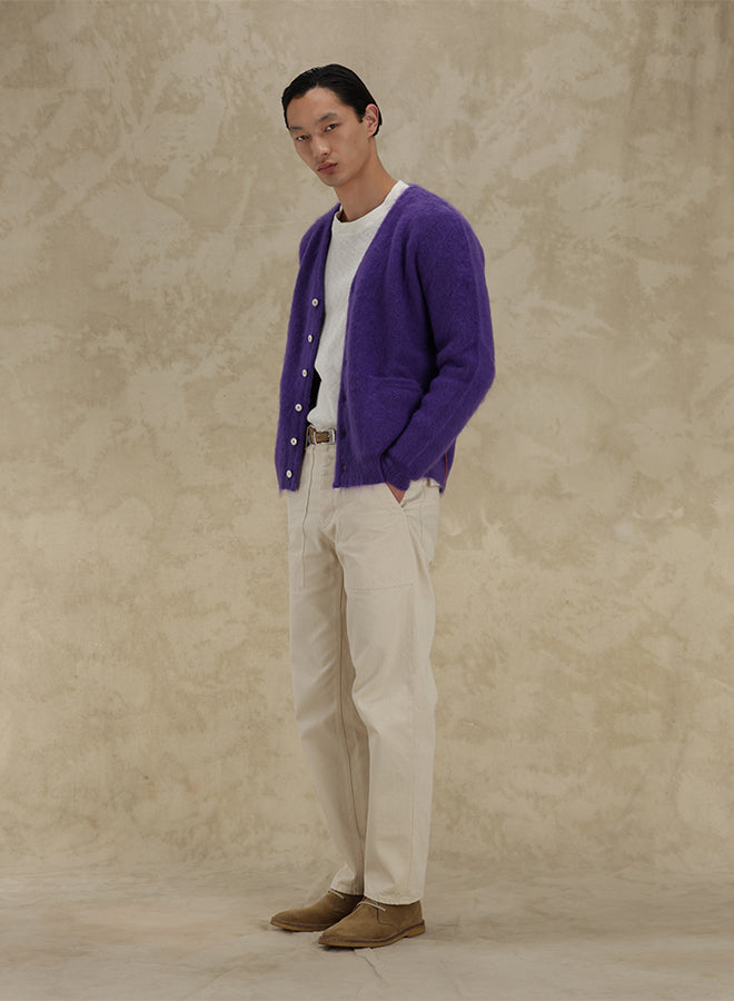 Teddy Cardigan With Pockets Patch