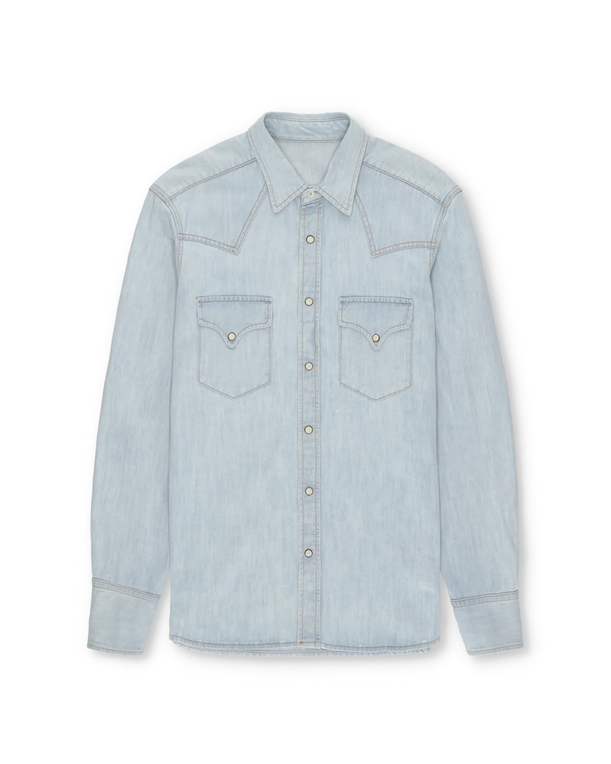 Ntex Texan Denim Shirt Bleach Wash