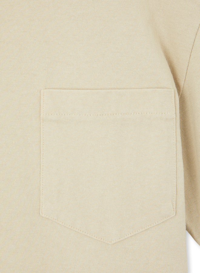 Tubejp T-shirt With Chest Pocket Cotton