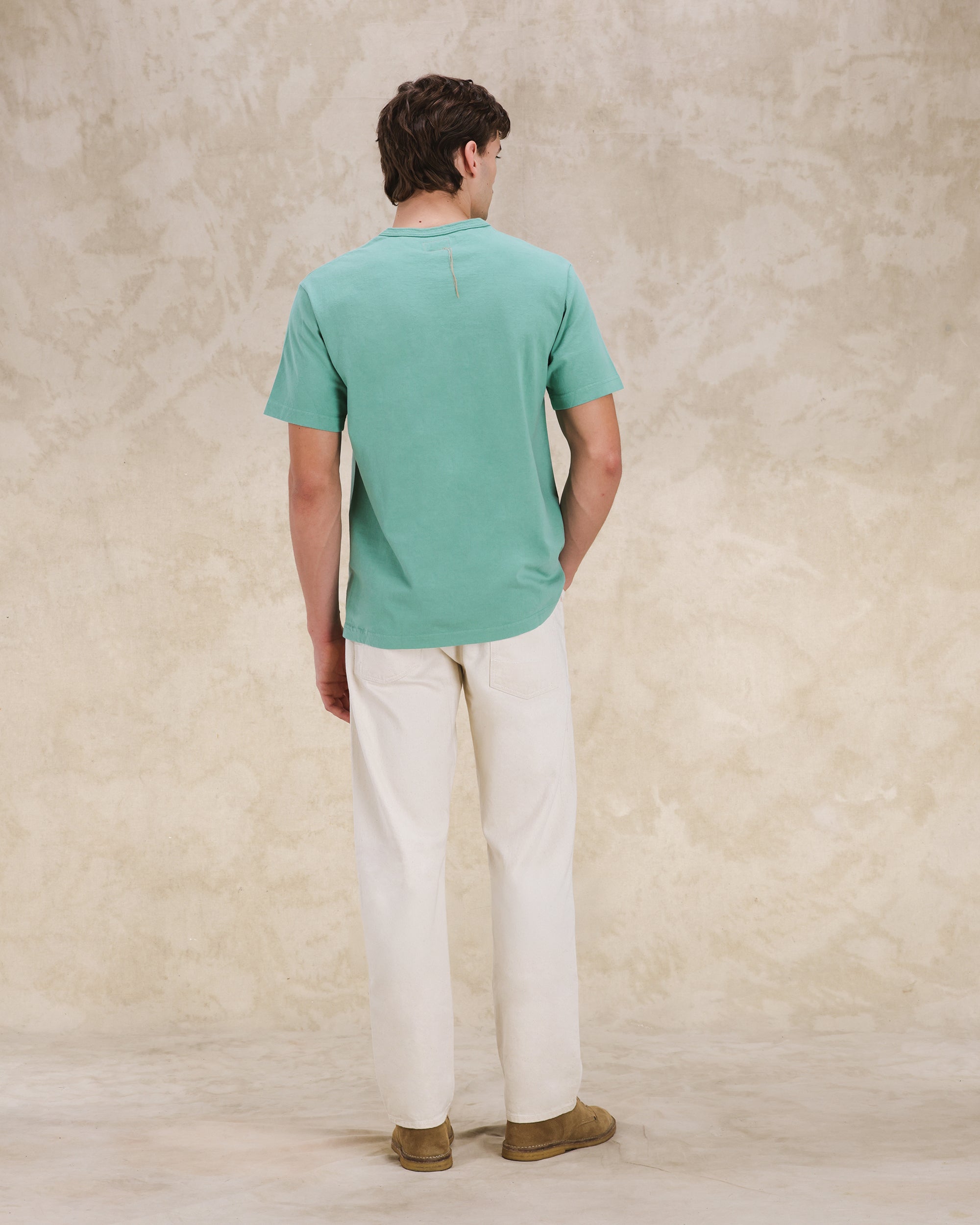 Tubejp T-shirt With Chest Pocket Cotton