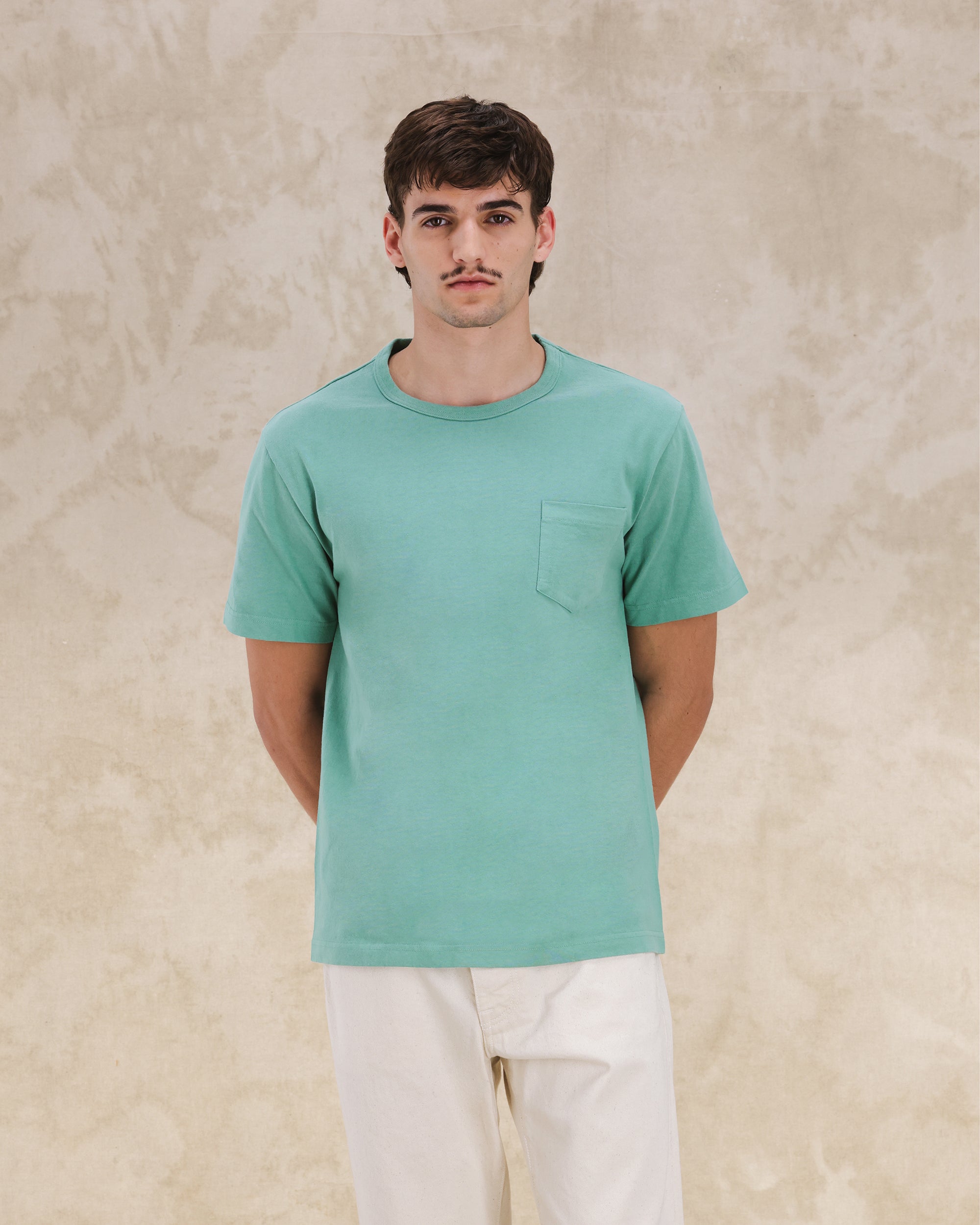 Tubejp T-shirt With Chest Pocket Cotton