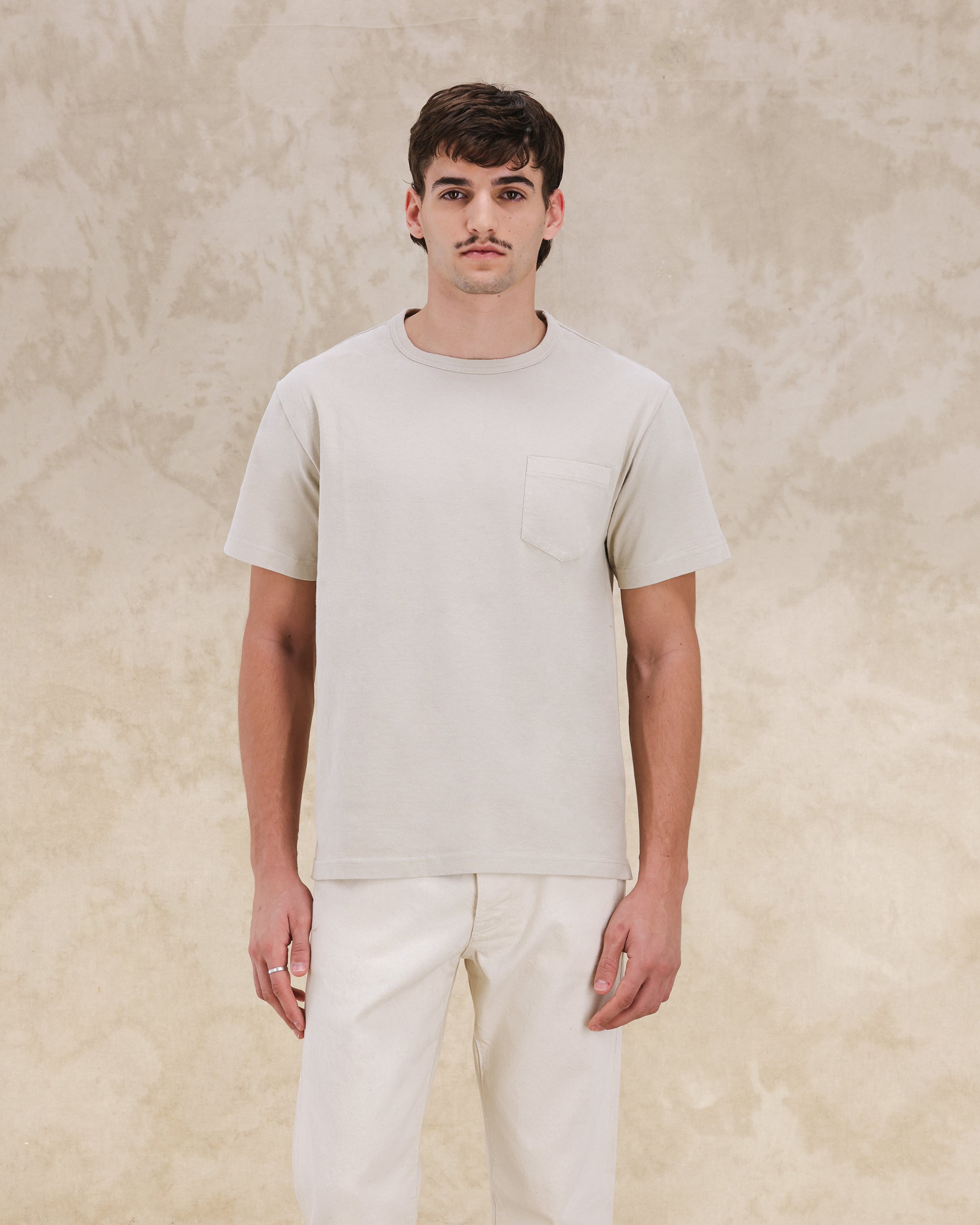 Tubejp T-shirt With Chest Pocket Cotton