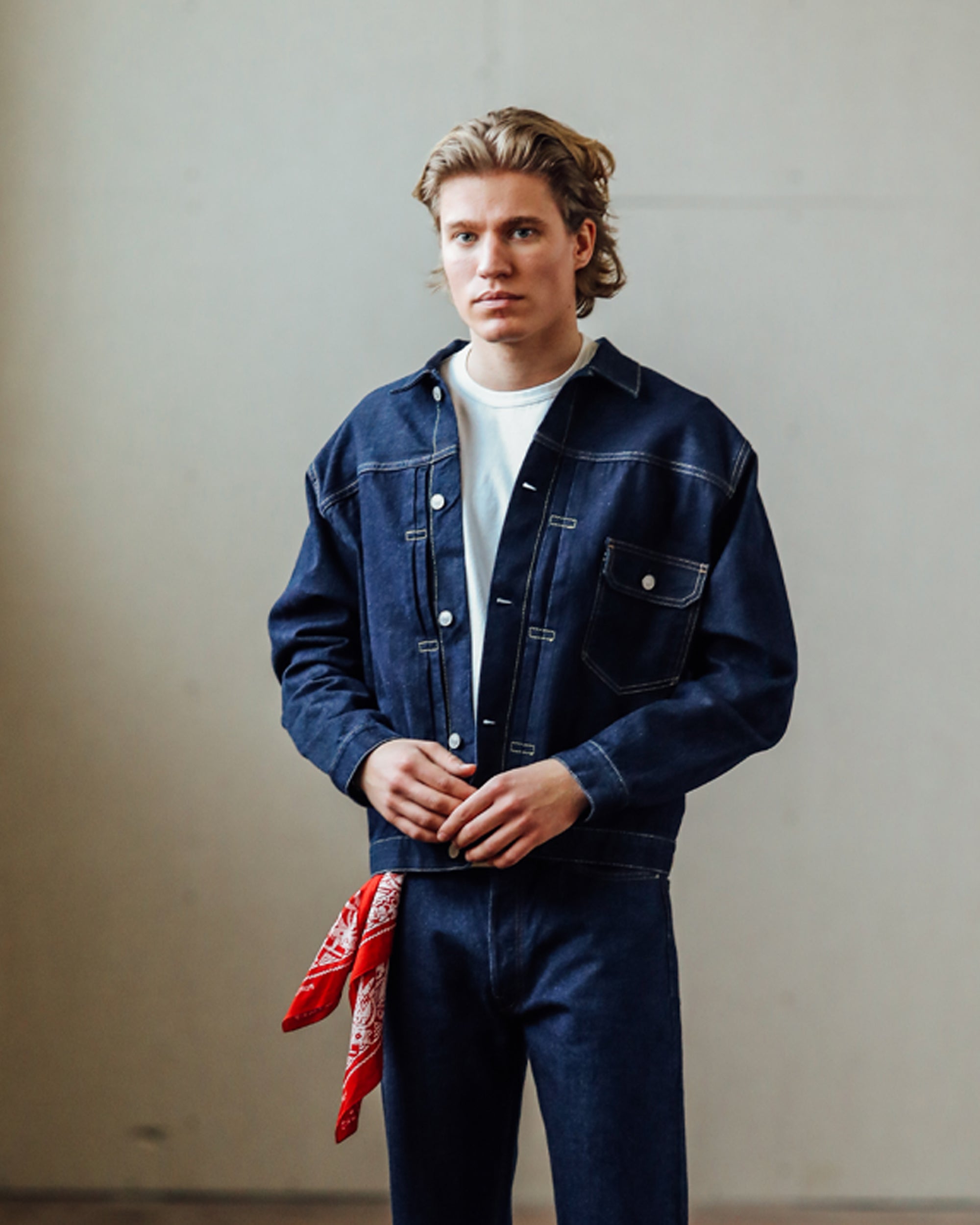 Type Giacca in Denim Indigo Rinse
