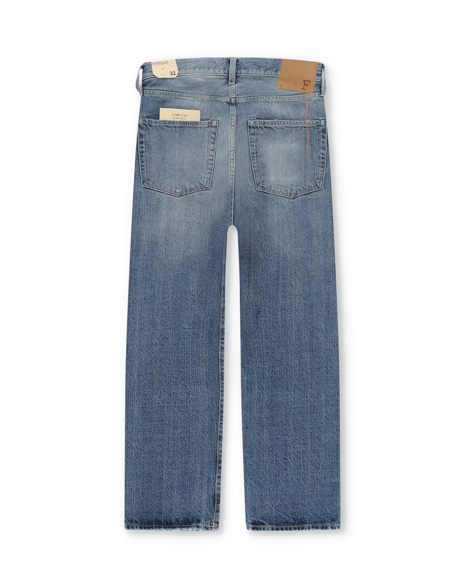 Unclejohn Japan Denim Selvedge 5-pocket High-waisted Stone Wash