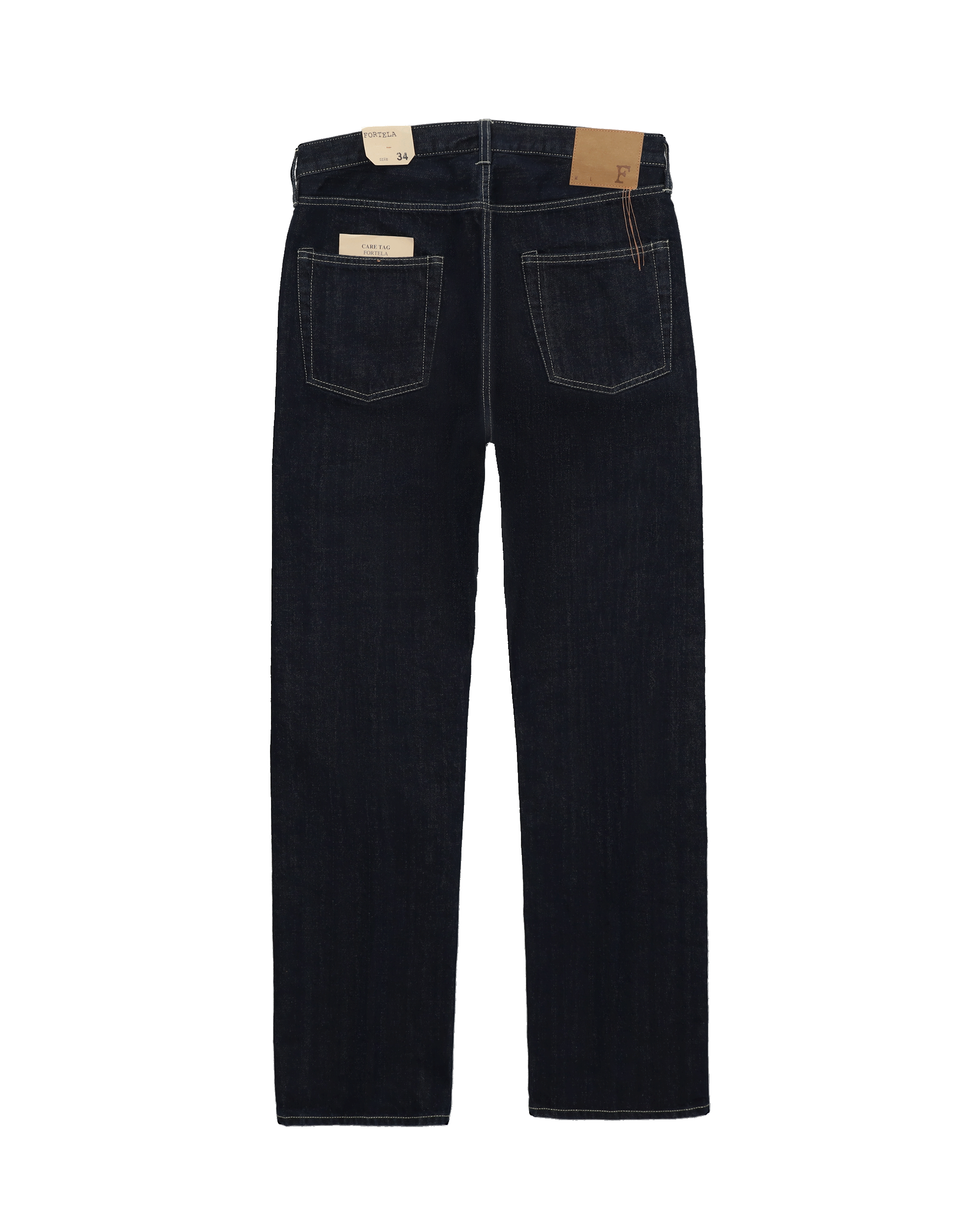 Unclejohn Japan Denim Cimosato 5 Tasche a Vita Alta Indigo Rinse