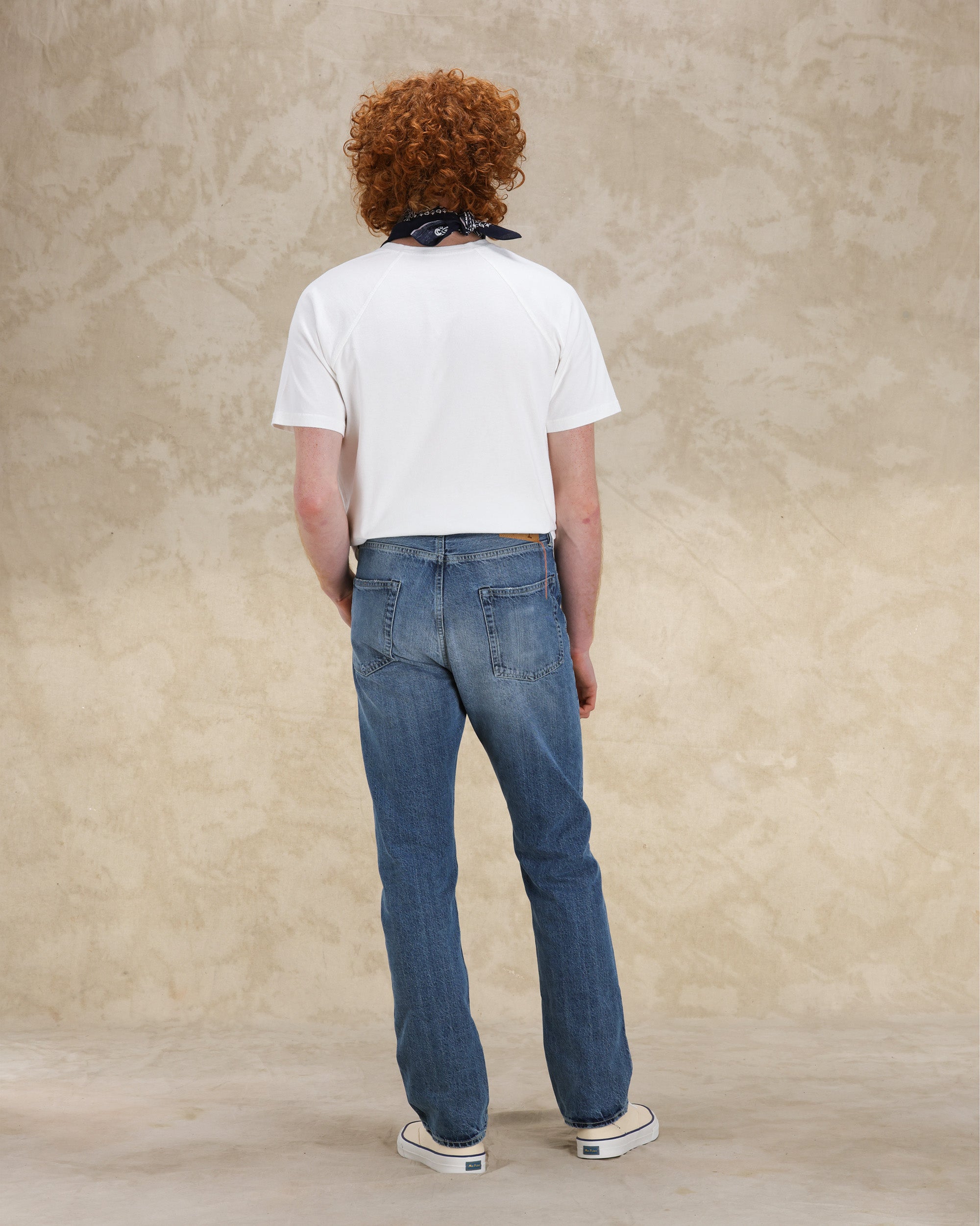 Unclejohn Japan Denim Selvedge 5-pocket High-waisted Stone Wash