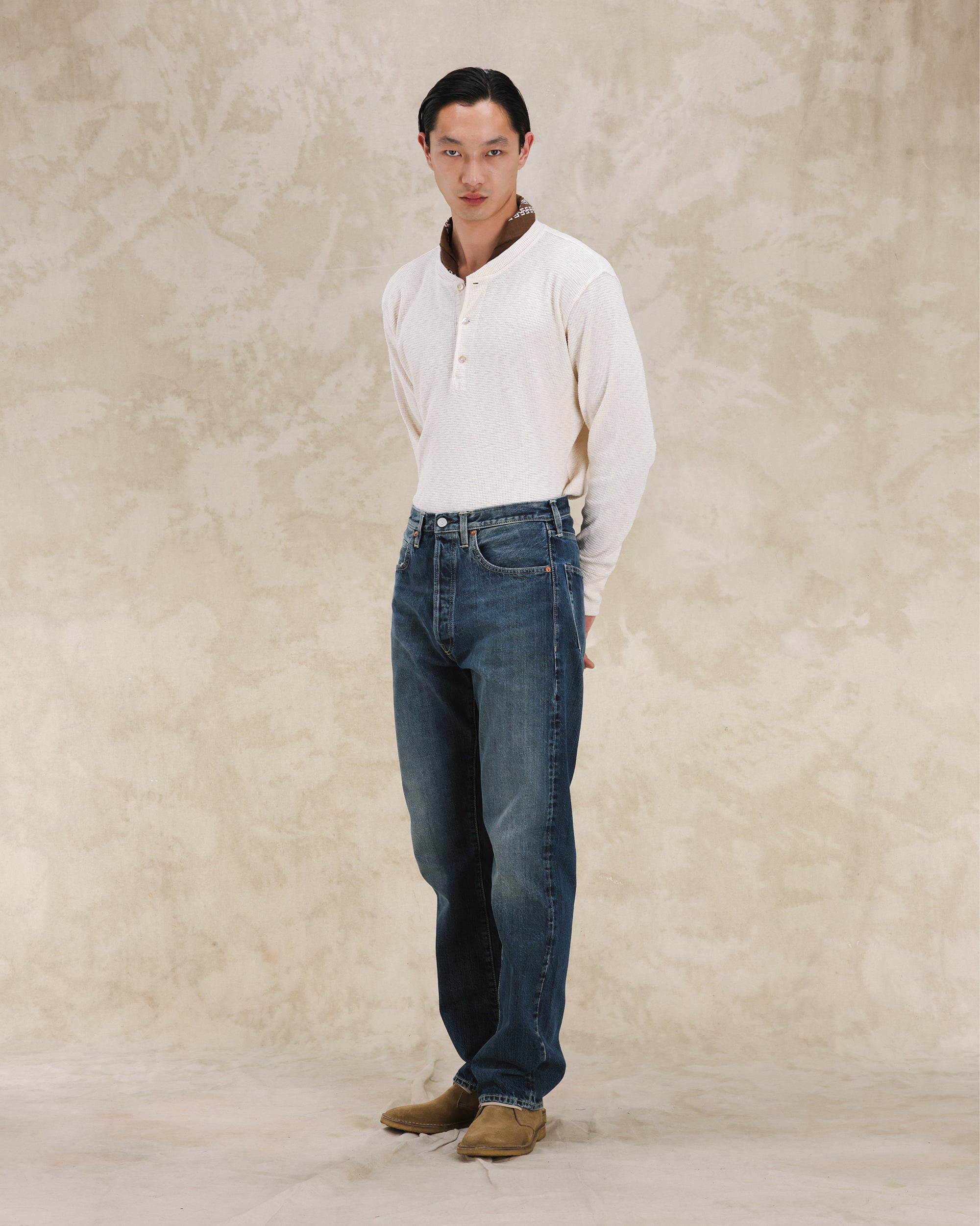 Unclejohn Japan Selvedge Denim High Waist Pockets Custom Wash