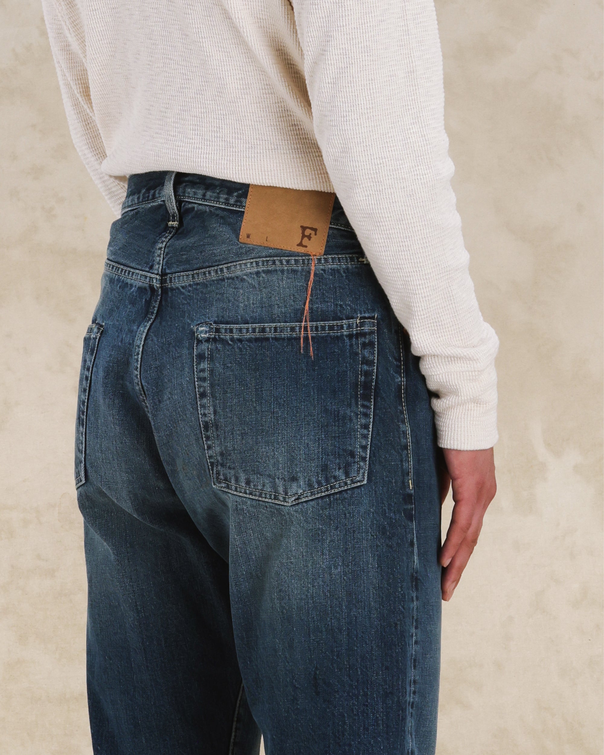 Unclejohn Japan Selvedge Denim High Waist Pockets Custom Wash