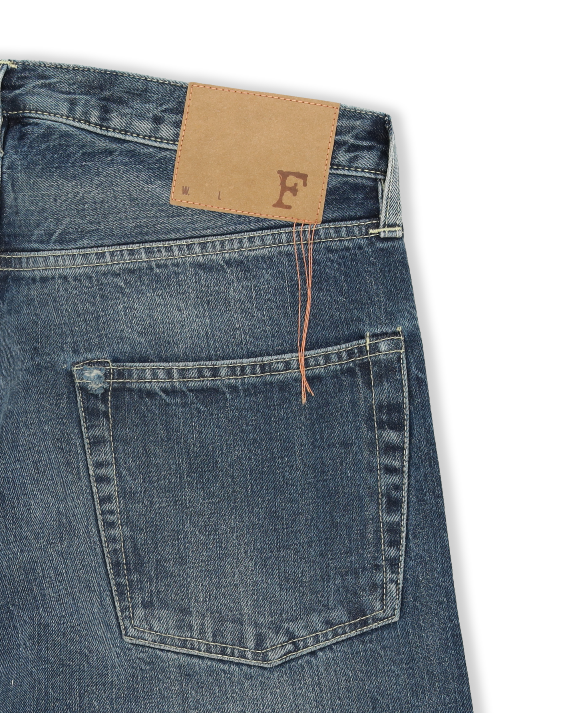 Unclejohn Japan Selvedge Denim High Waist Pockets Custom Wash