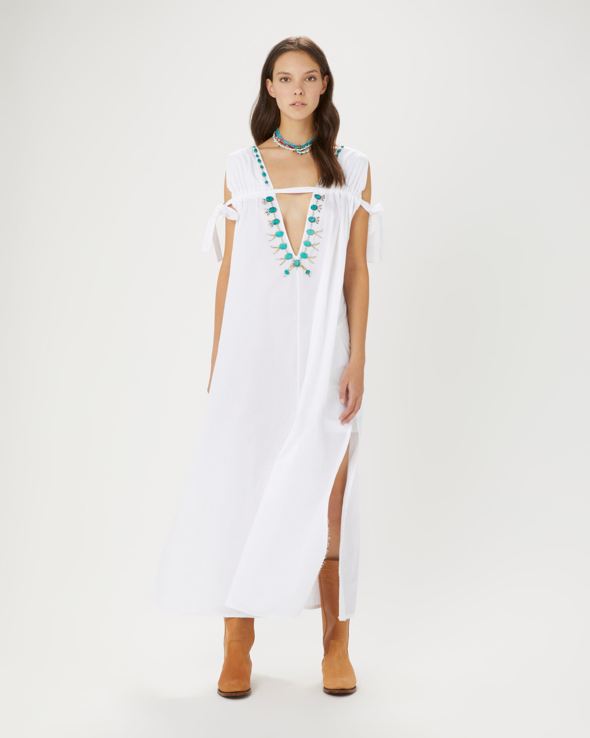 Afef Suit V Neck