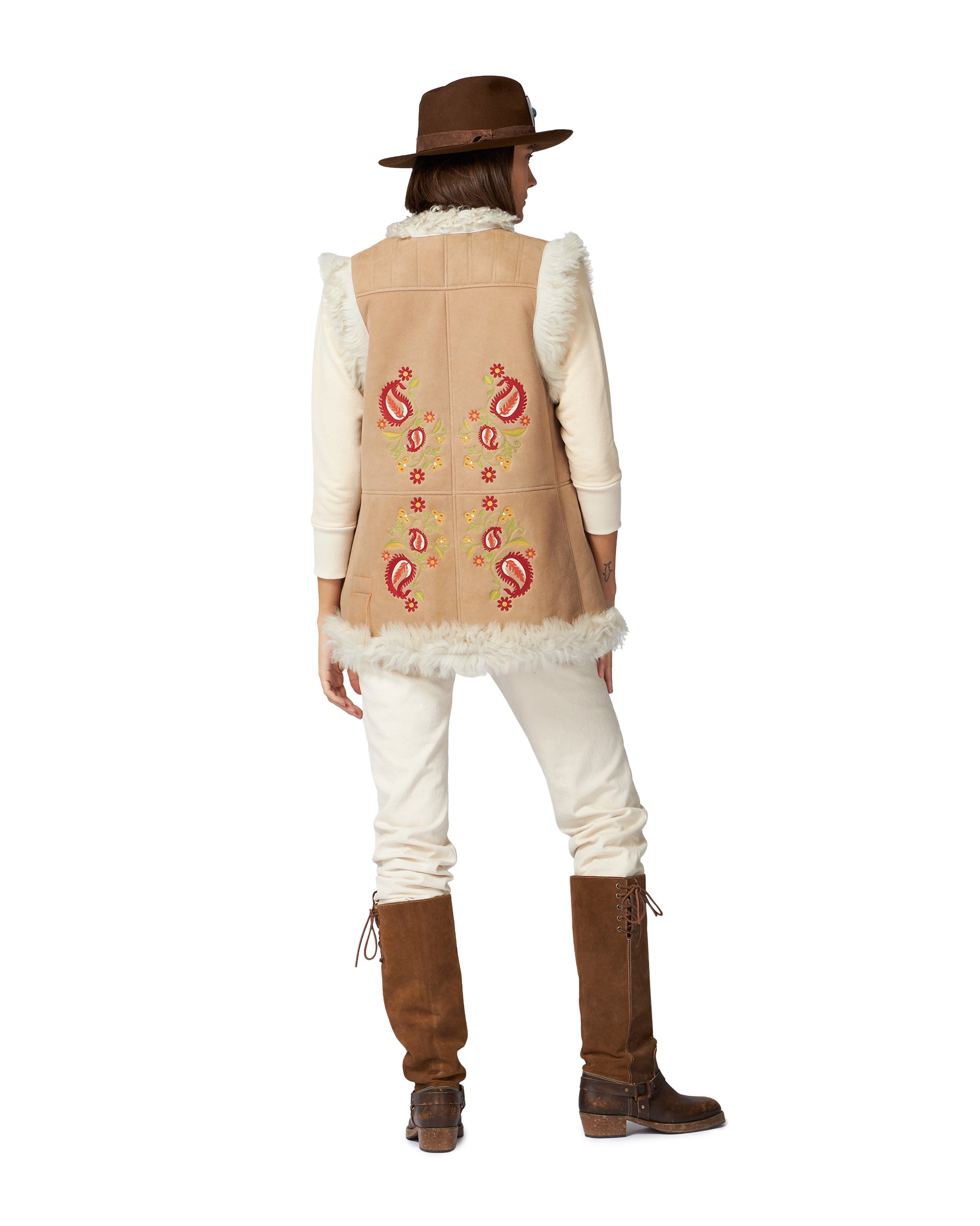 Donna Vest Embroidered Shierling