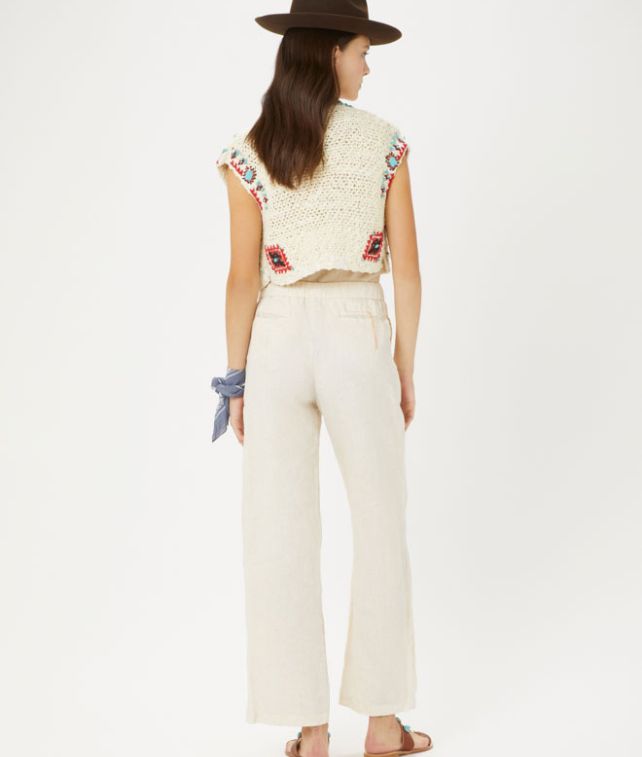 Jaleh Trousers With Drawstring Linen