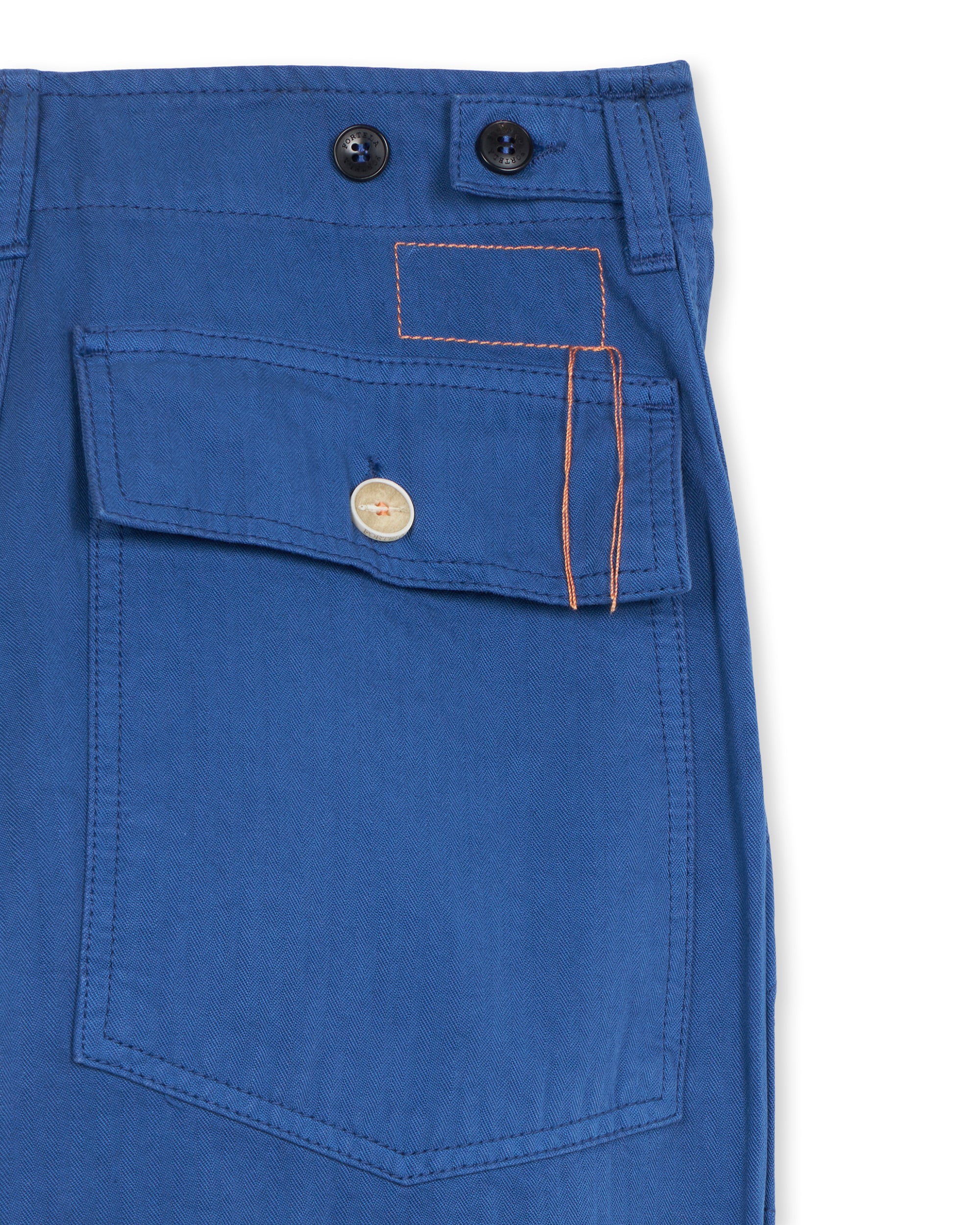 Jerryt Trousers Fatigue Herringbone Cotton