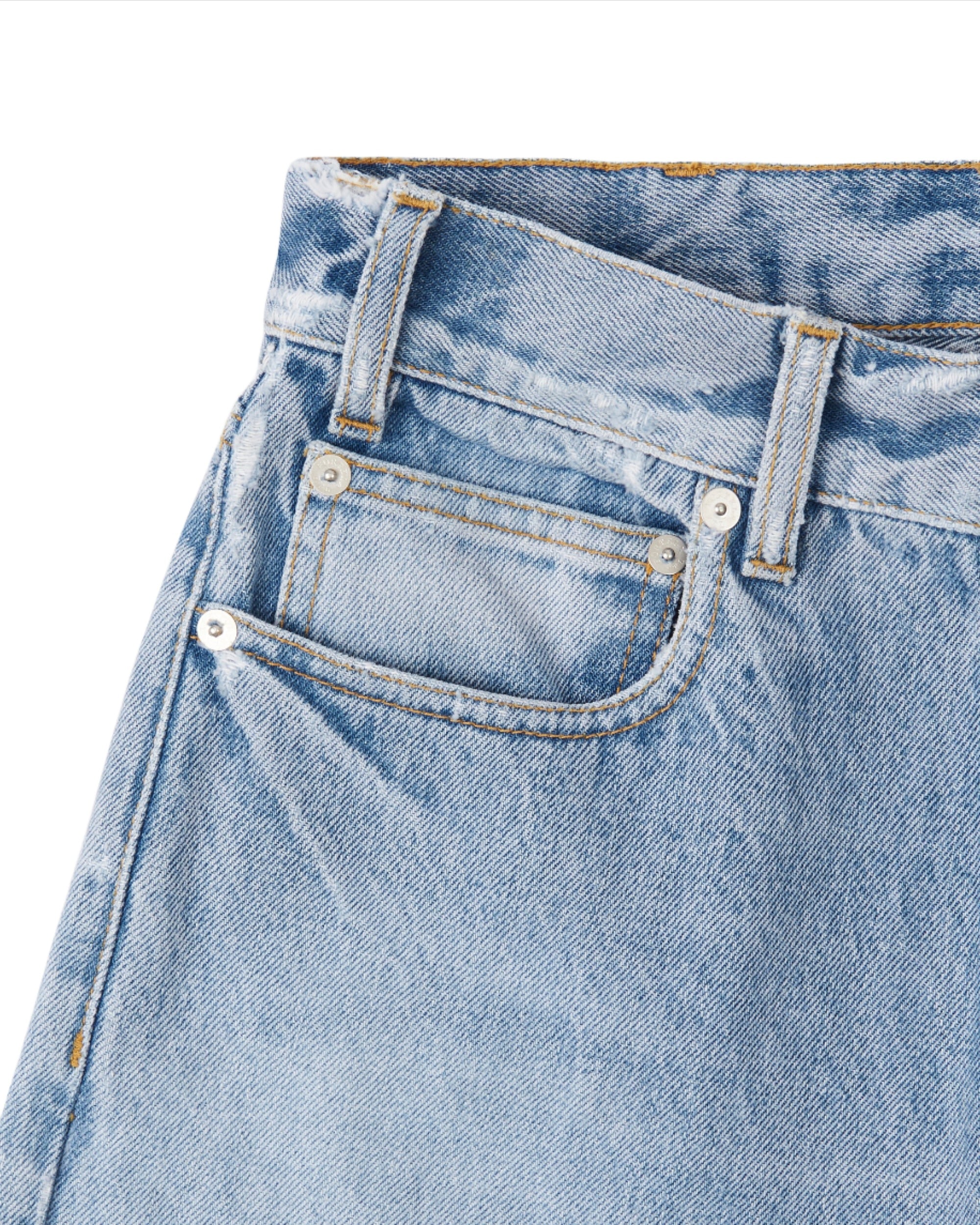 Juliettej 5-pocket Denim Trousers Bleach Wash
