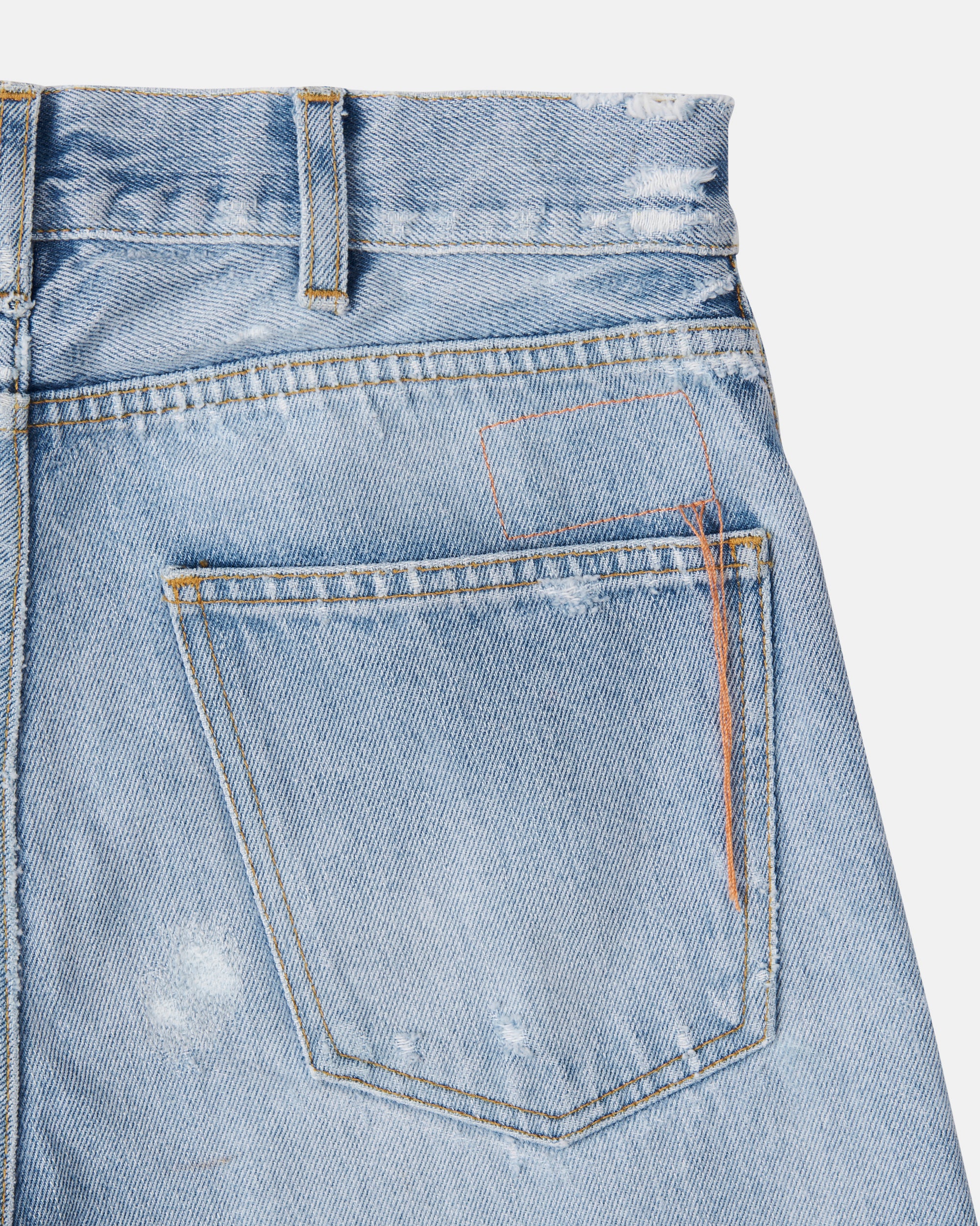 Juliettej 5-pocket Denim Trousers Bleach Wash