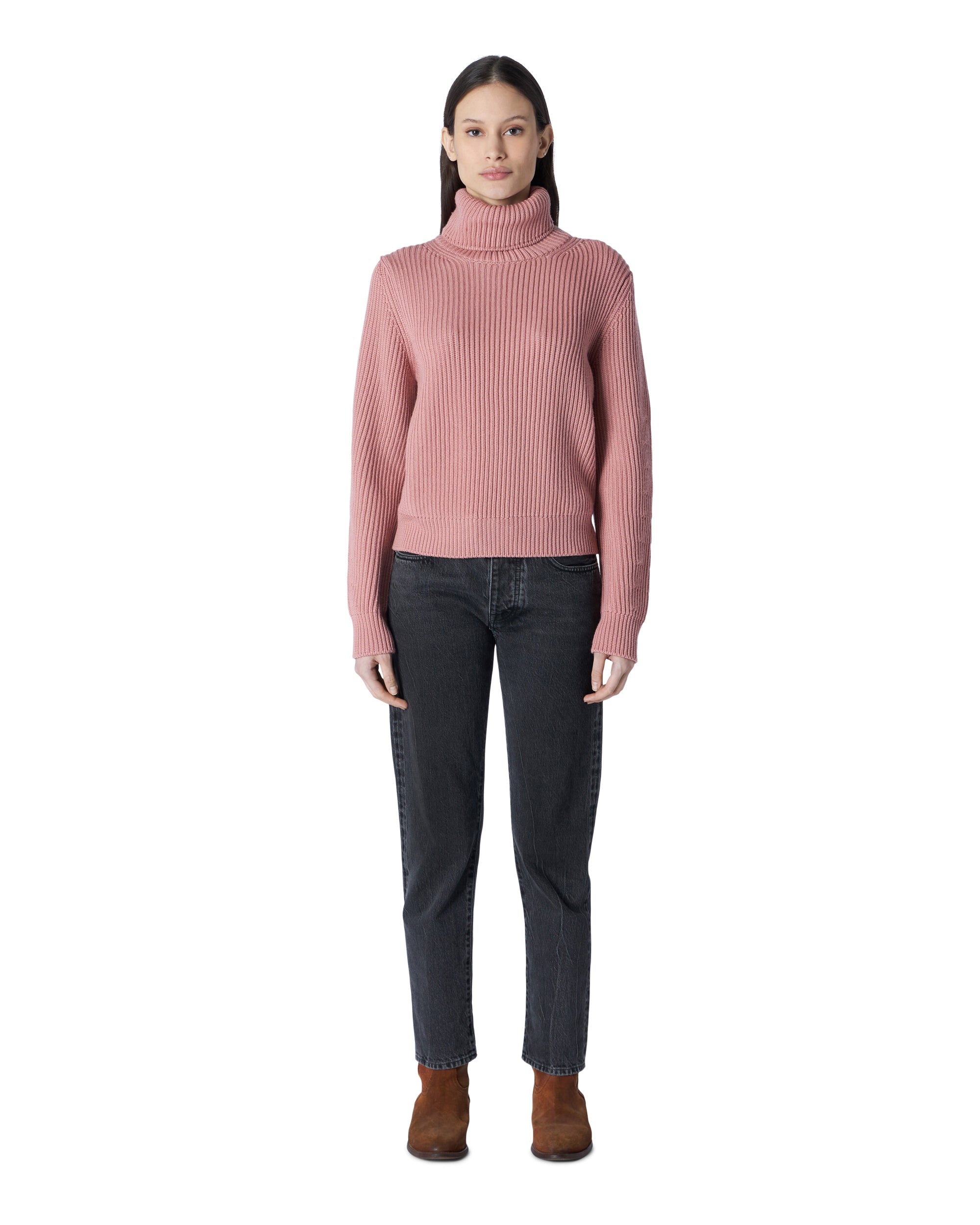 Leona High Neck Wool Sweater