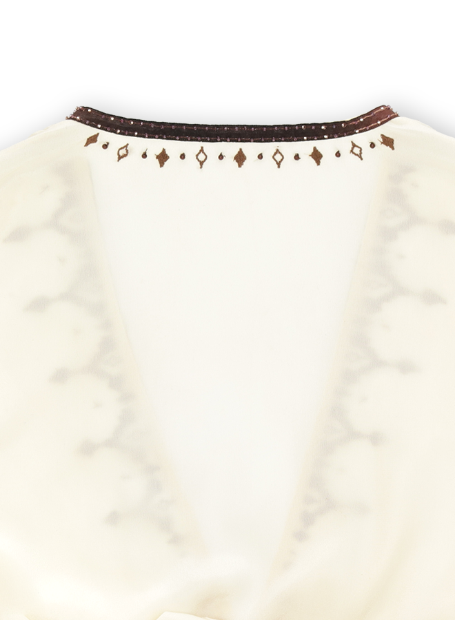 Ada Embroidered Silk Creponne Dress