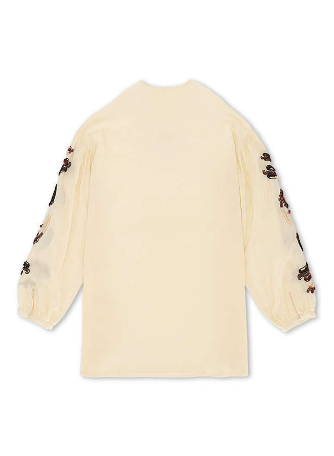 Allegra Shirt Embroidered Silk