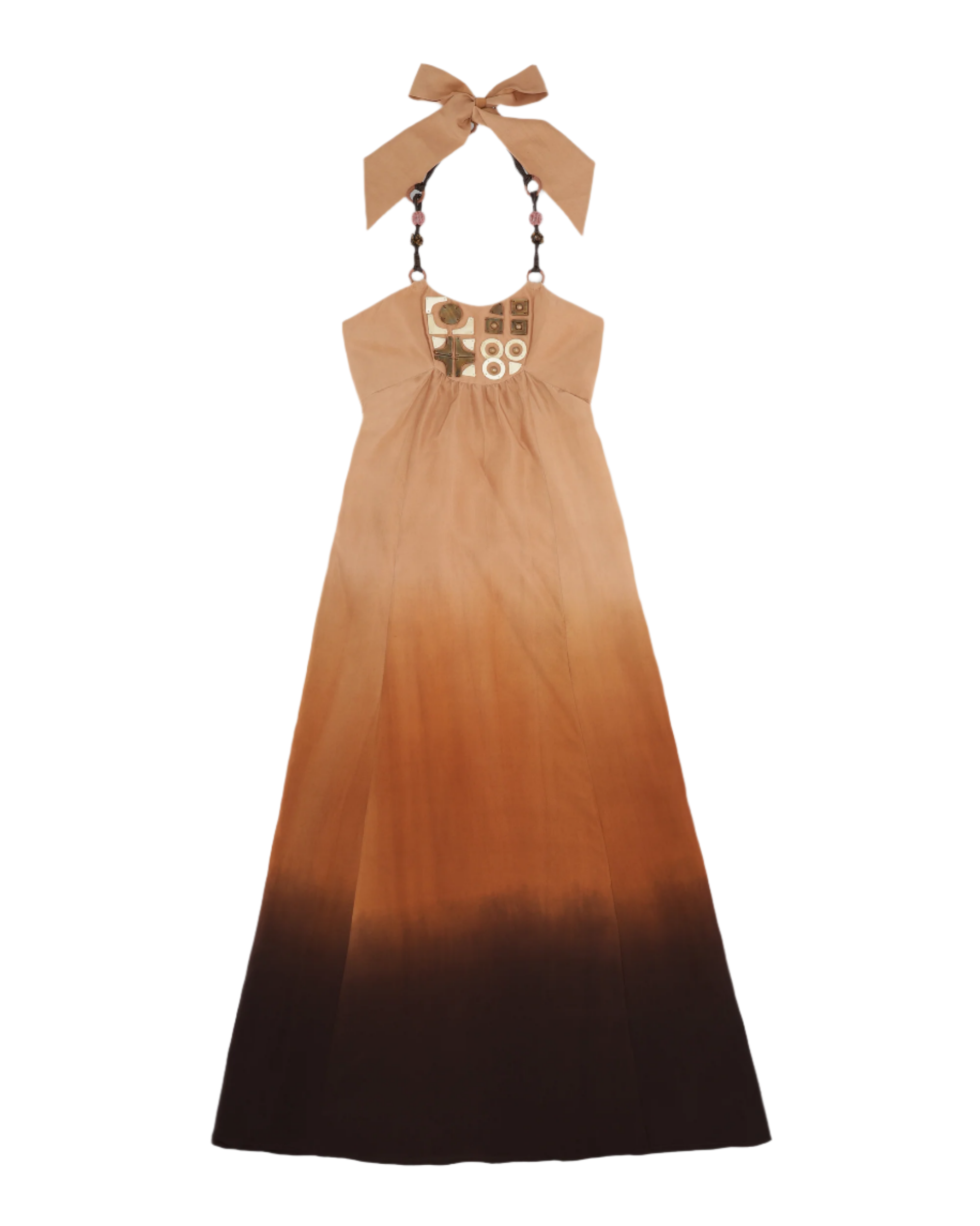 Anfitrite Degradè Silk Dress