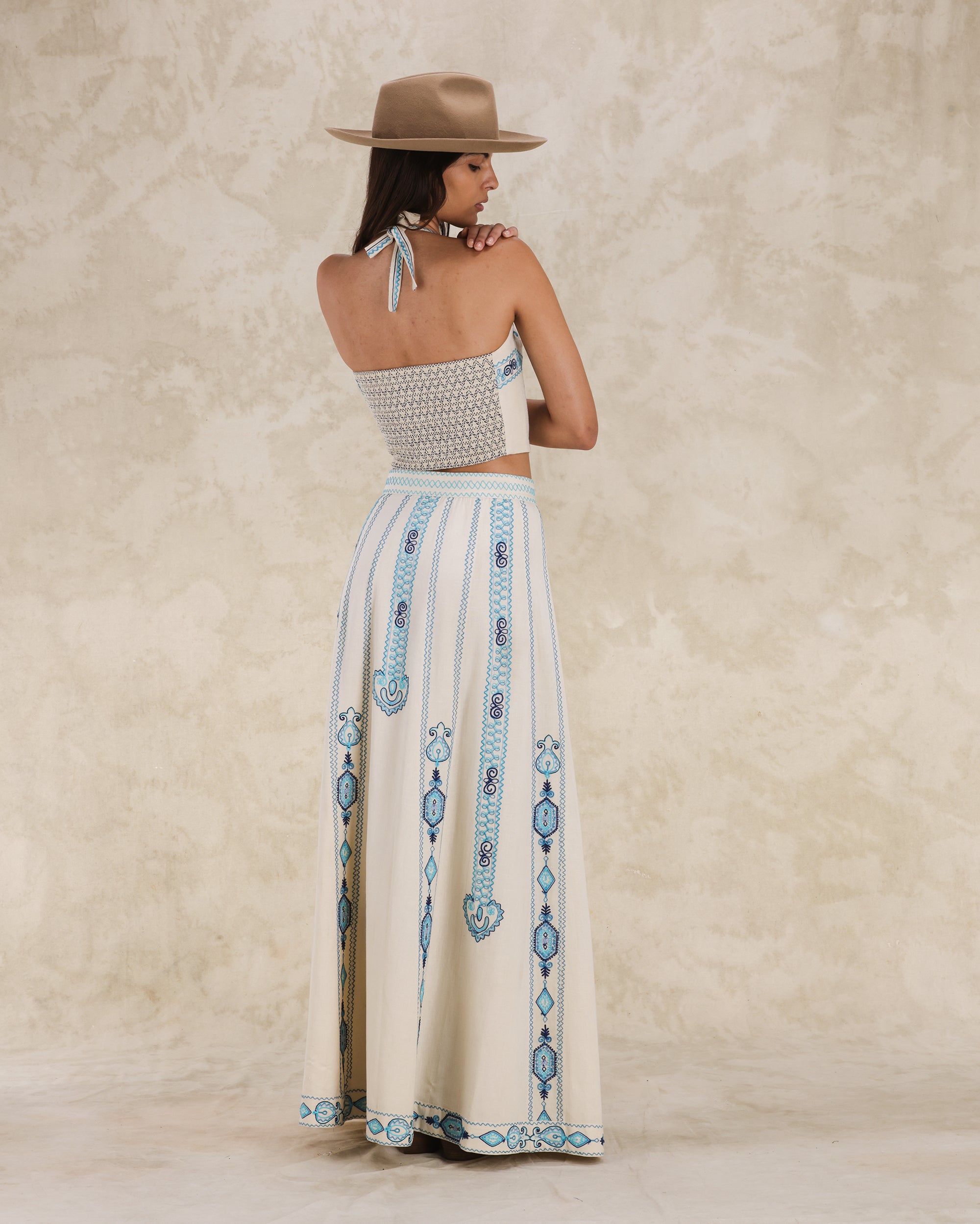 Aura Top Embroidered