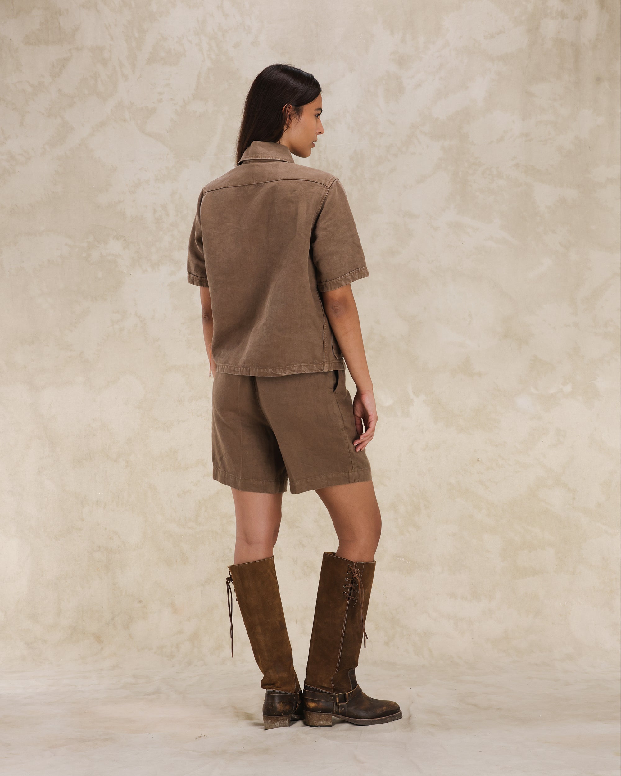Bohem Shirt Safari Short Sleeves Linen