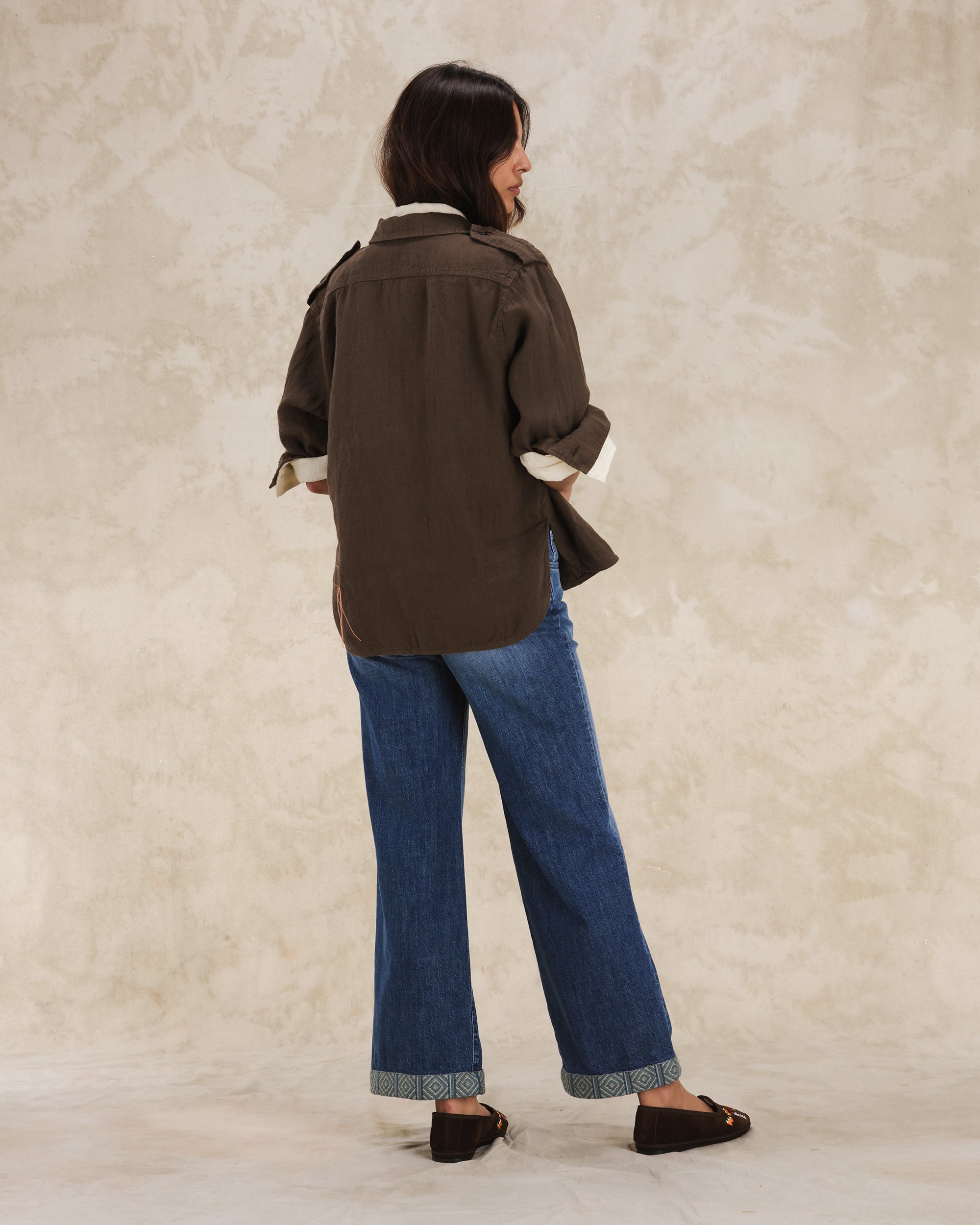 Bonnie Shirt Military Linen