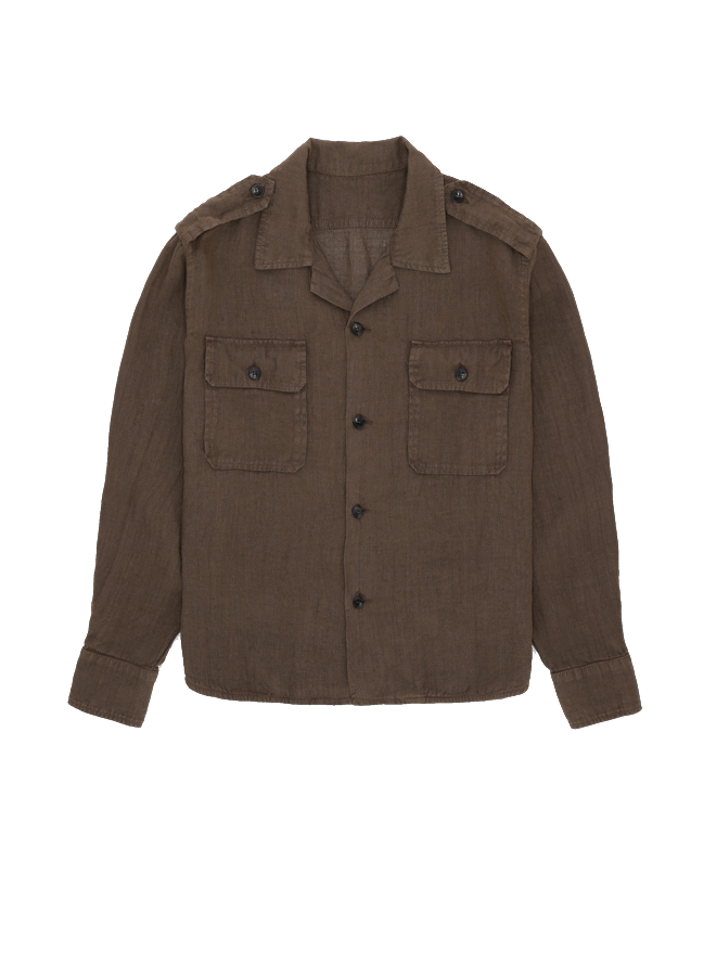 Bonnie Shirt Military Linen