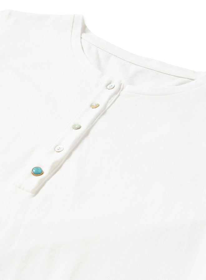 Coralie T-shirt Henley Long Sleeves