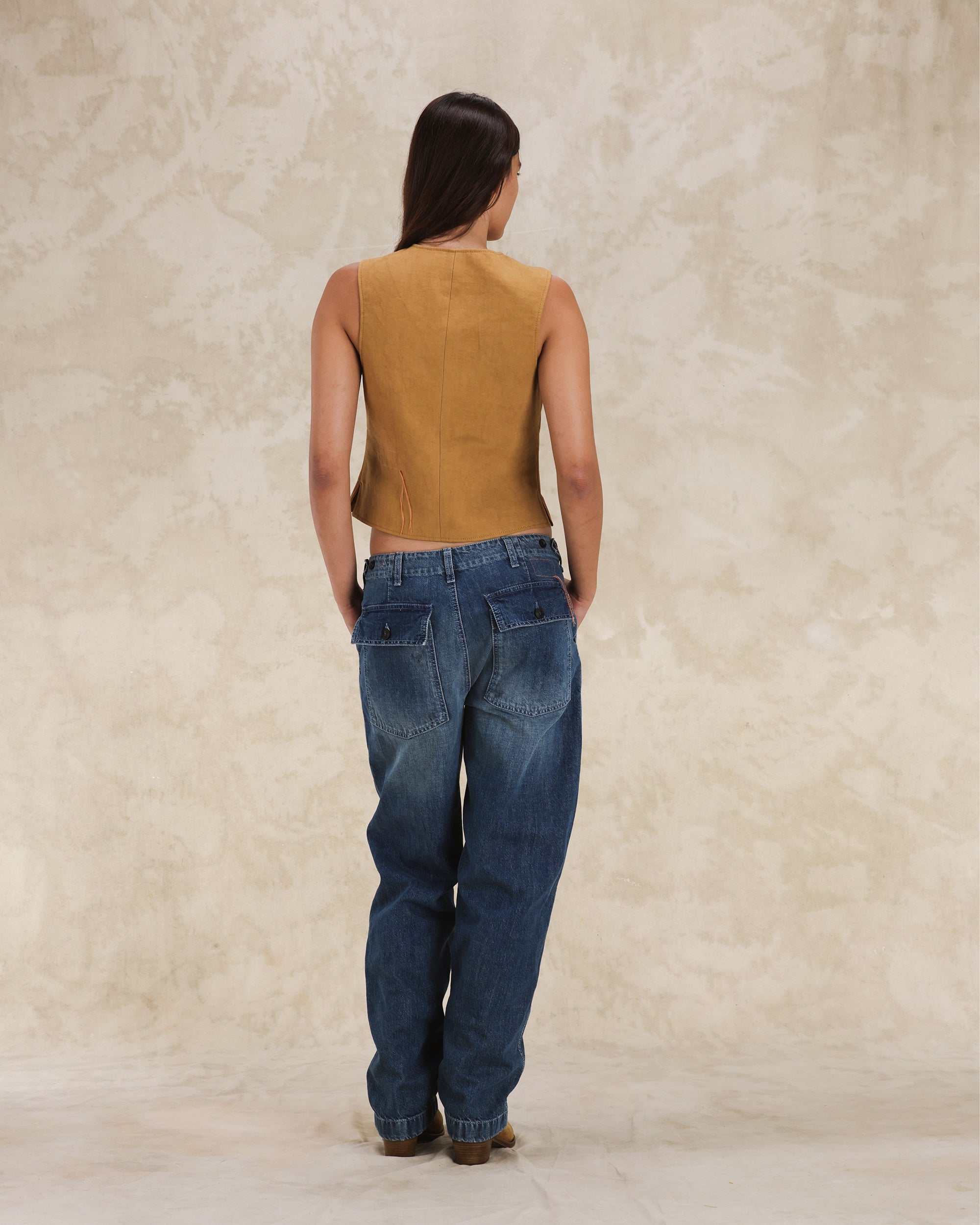 Denise Vest Suede Leather