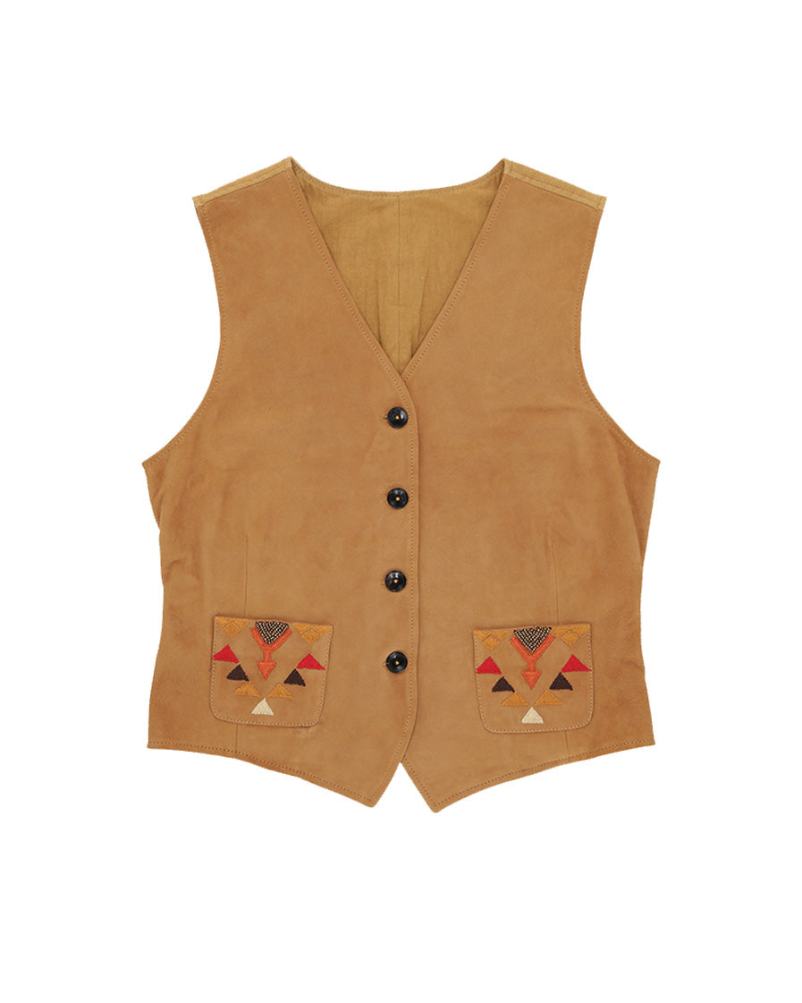 Denise Vest Suede Leather