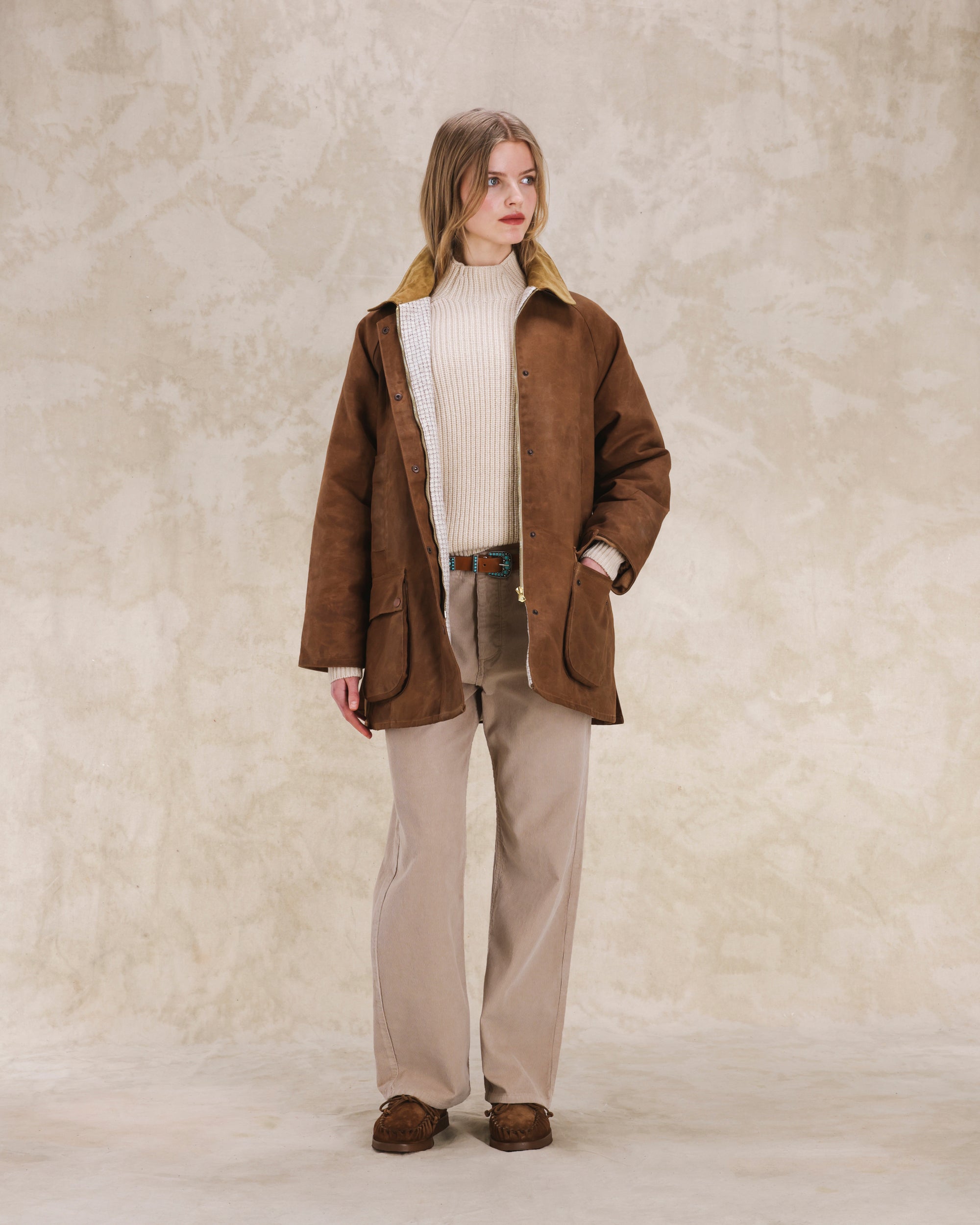 Floriane Giacca In Cotone Cerato