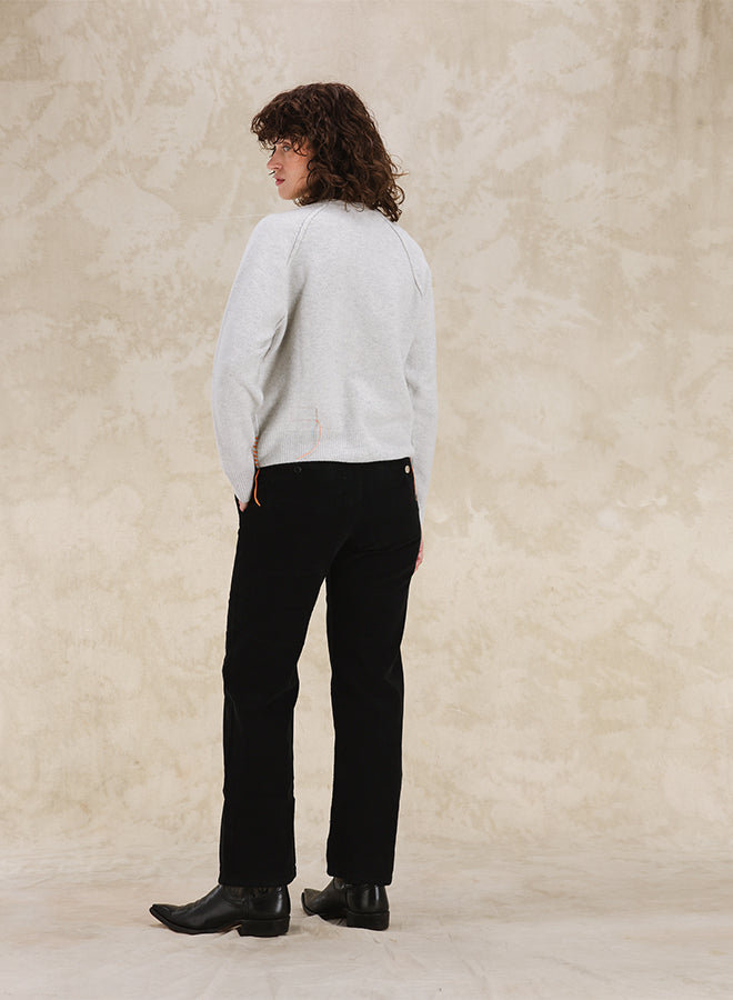 Harvard Knit Wool Raglan Sleeves Crewneck