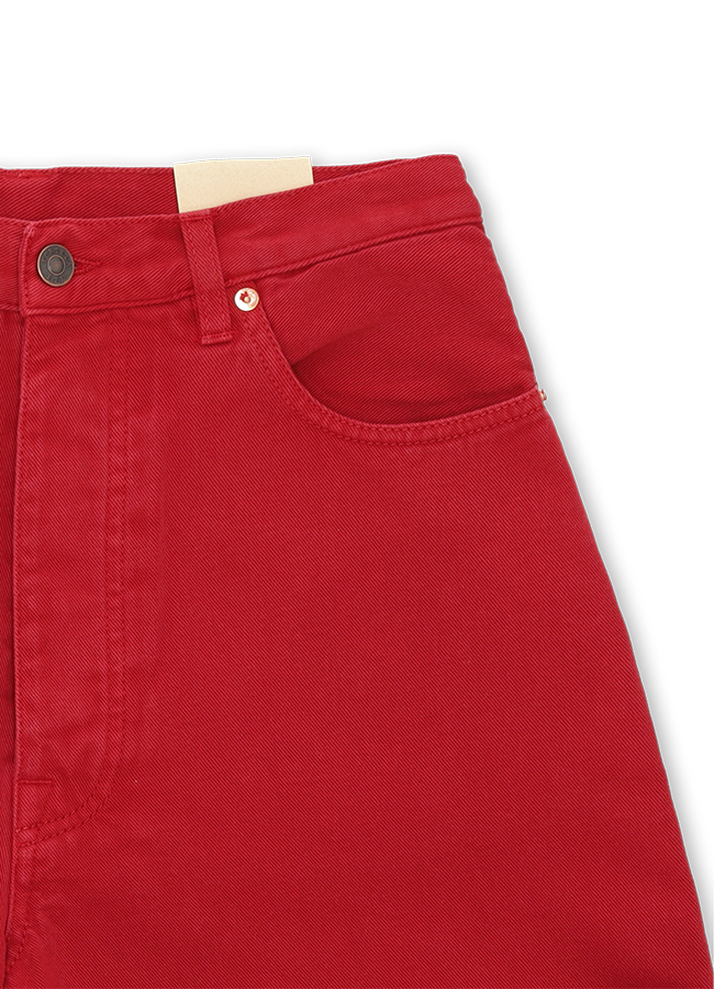 Jaron Trousers Wide-leg Twill Cotton