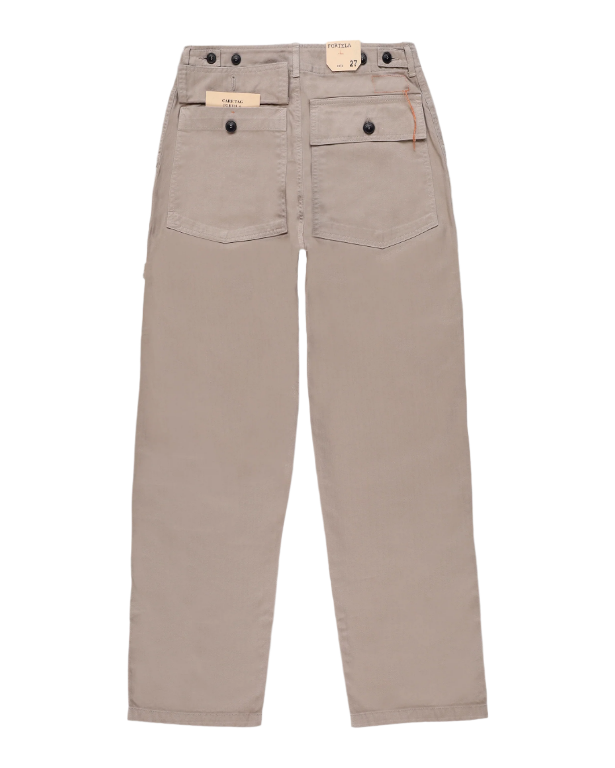Jerryt Trousers Fatigue Herringbone Cotton