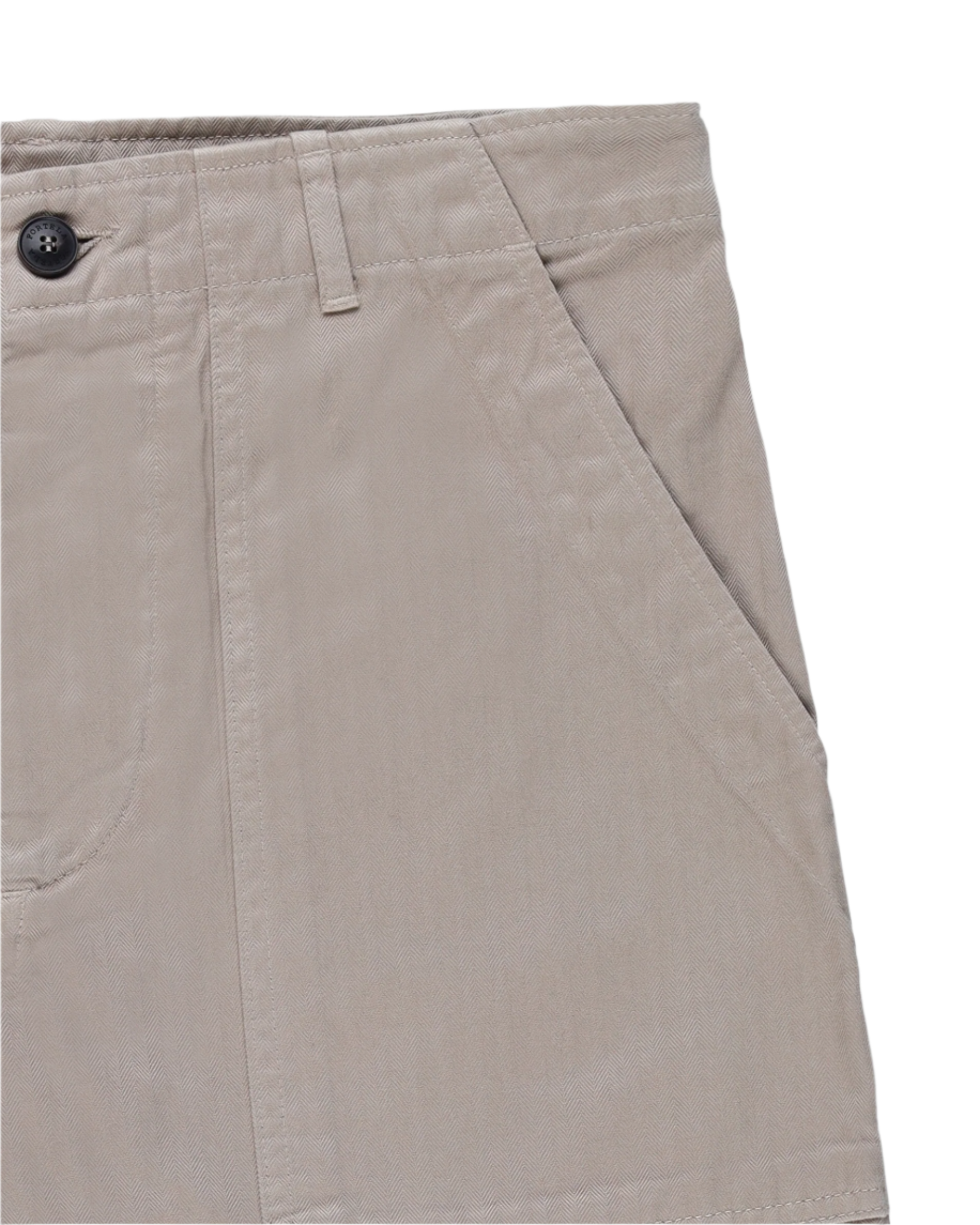 Jerryt Trousers Fatigue Herringbone Cotton