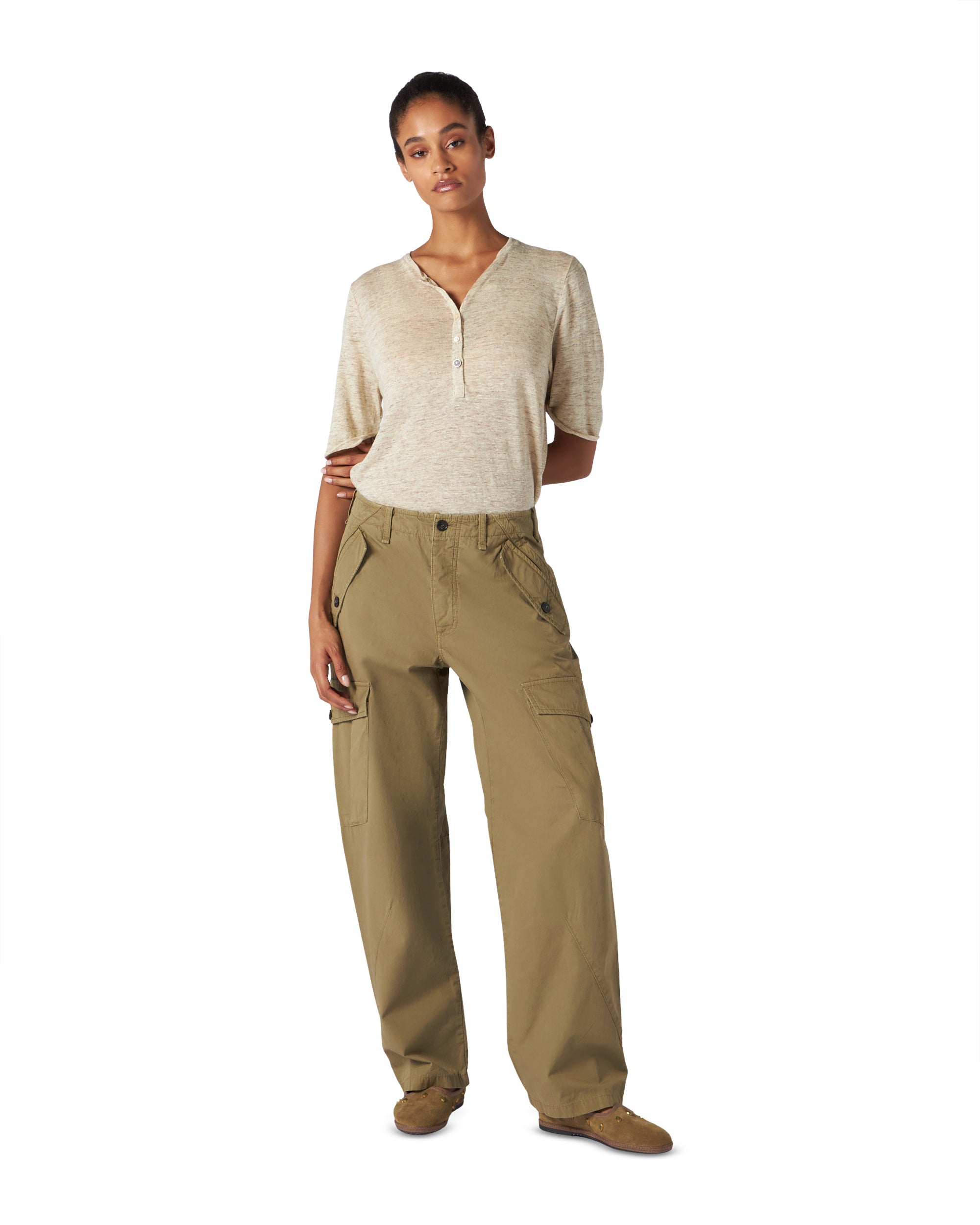 Jesla Pantaloni Cargo In Tela Paracadute