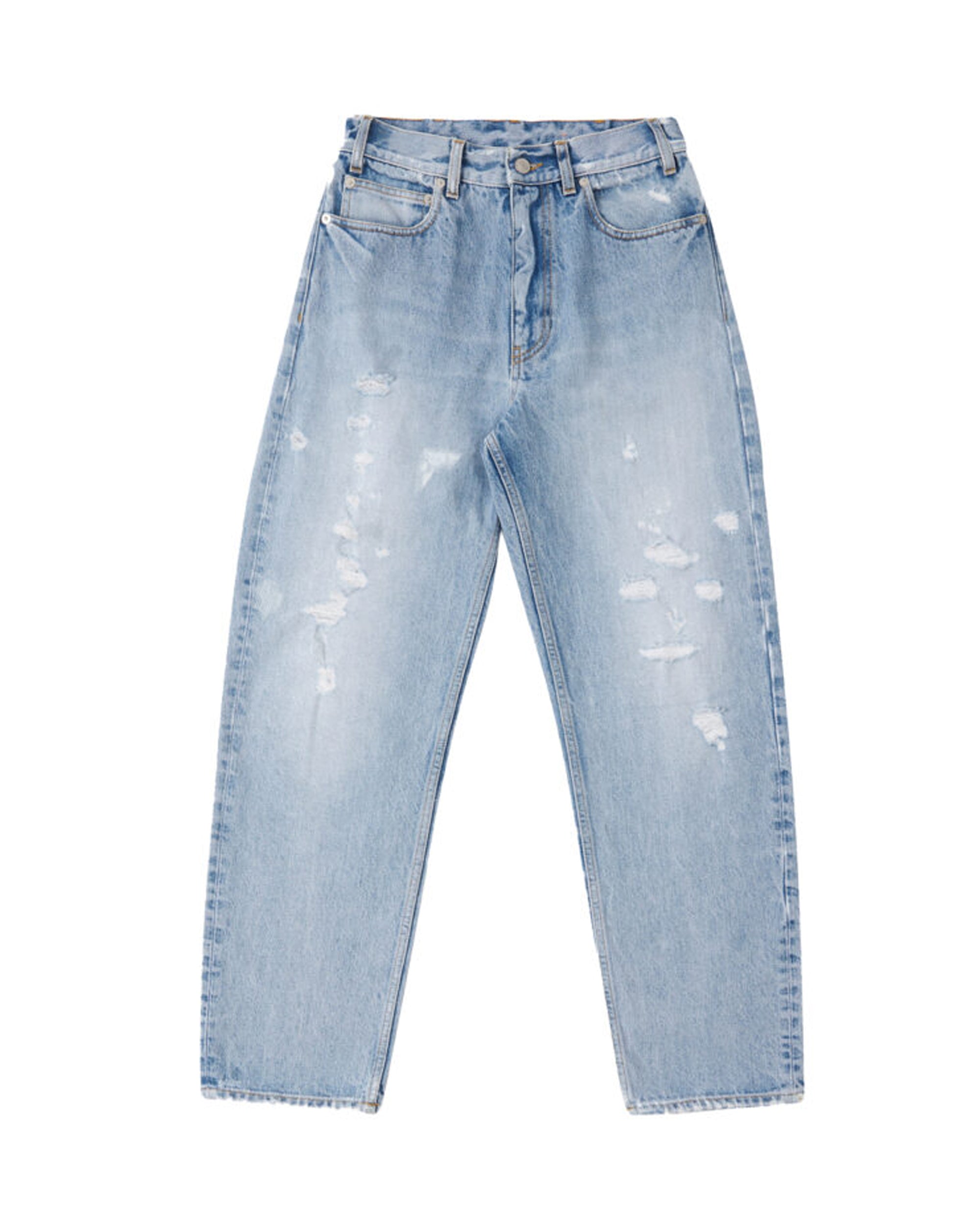 Juliettej 5-pocket Denim Trousers Bleach Wash