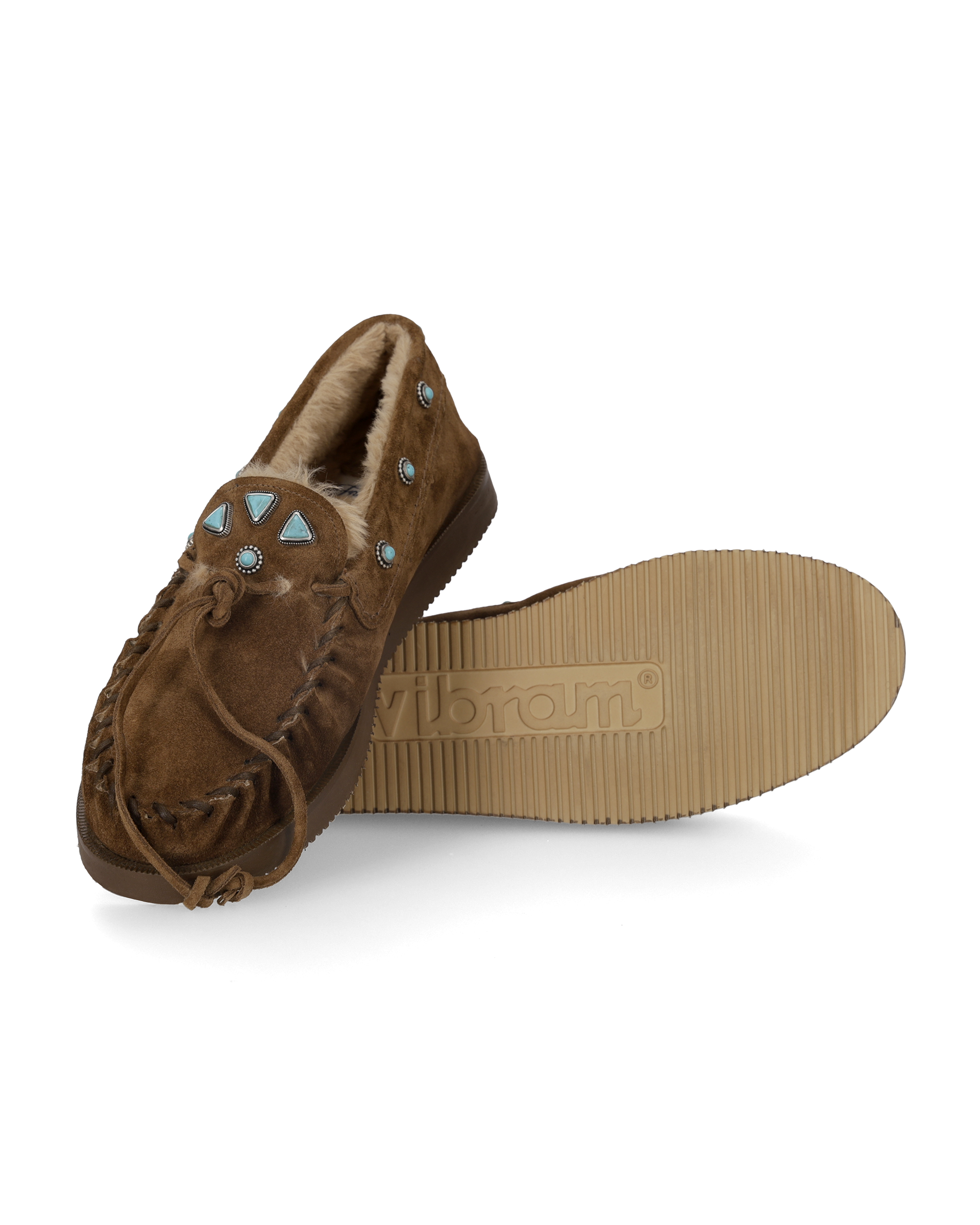 Lakota Mocassini Navajo In Pelle Scamosciata