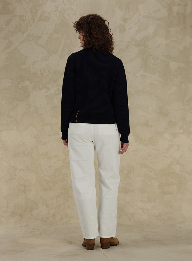 Leona High Neck Wool and Cashmere Sweater