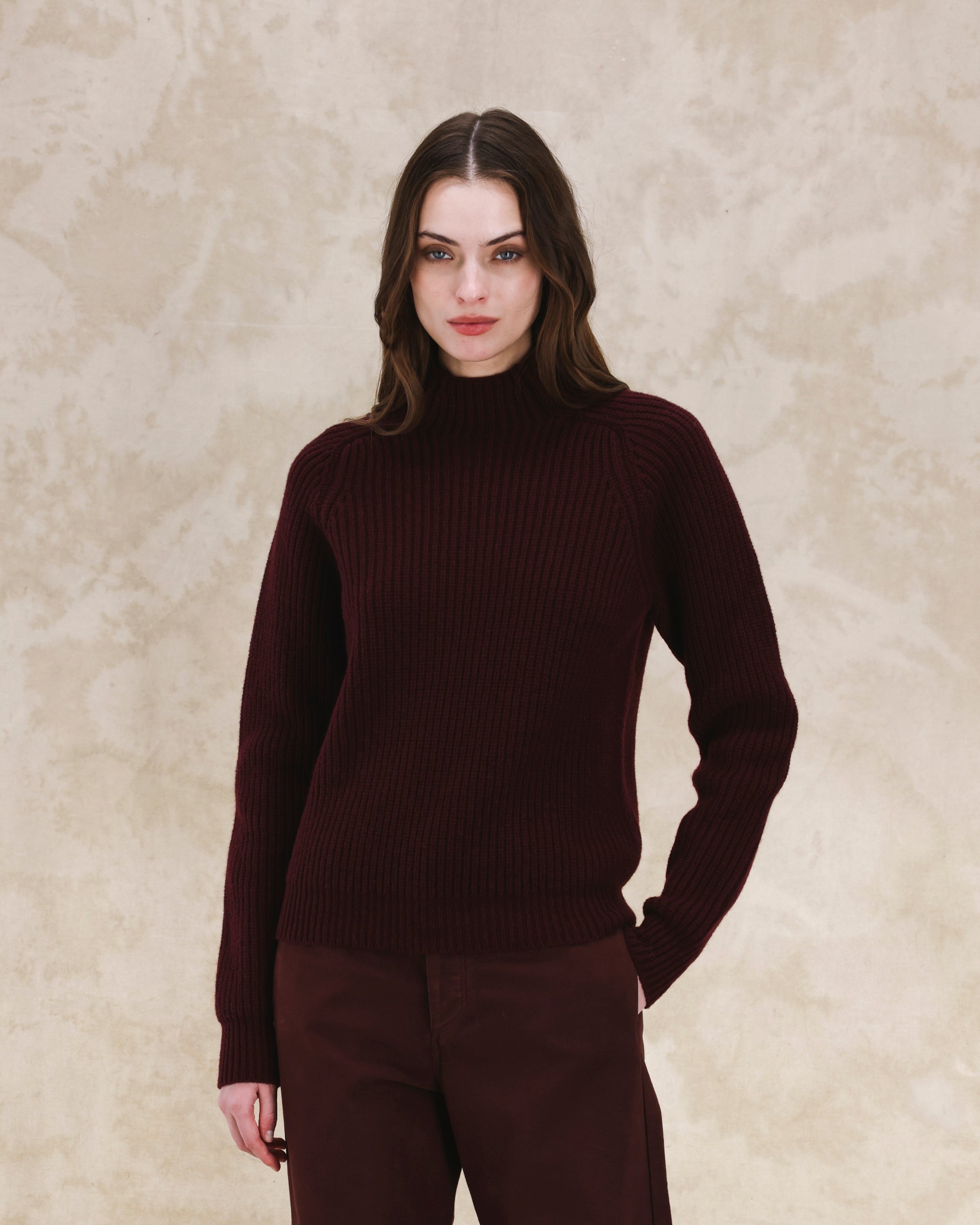 Leona Maglione Collo Alto Lana e Cashmere