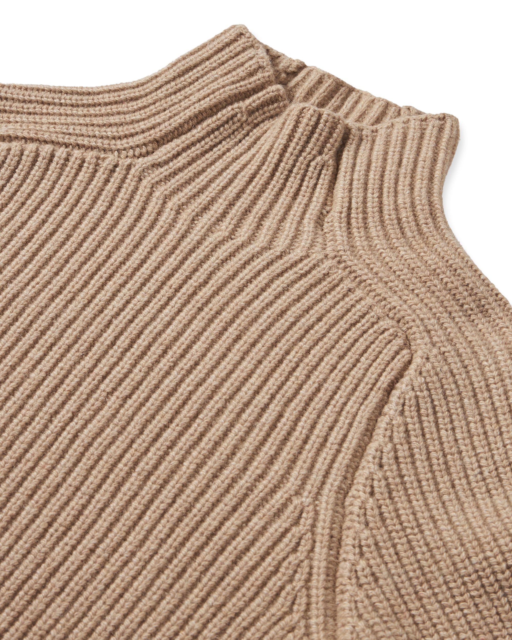 Leona High Neck Wool and Cashmere Sweater