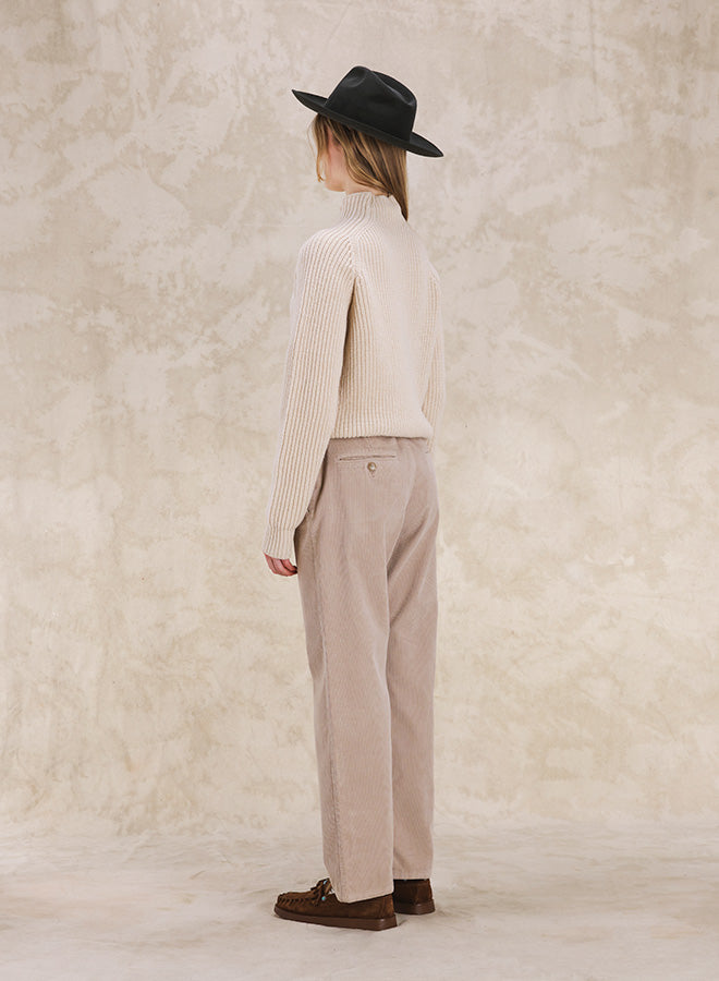 Leona High Neck Wool and Cashmere Sweater