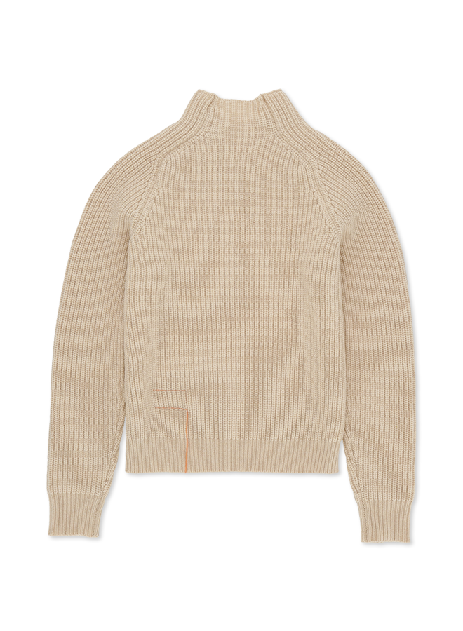 Leona High Neck Wool and Cashmere Sweater