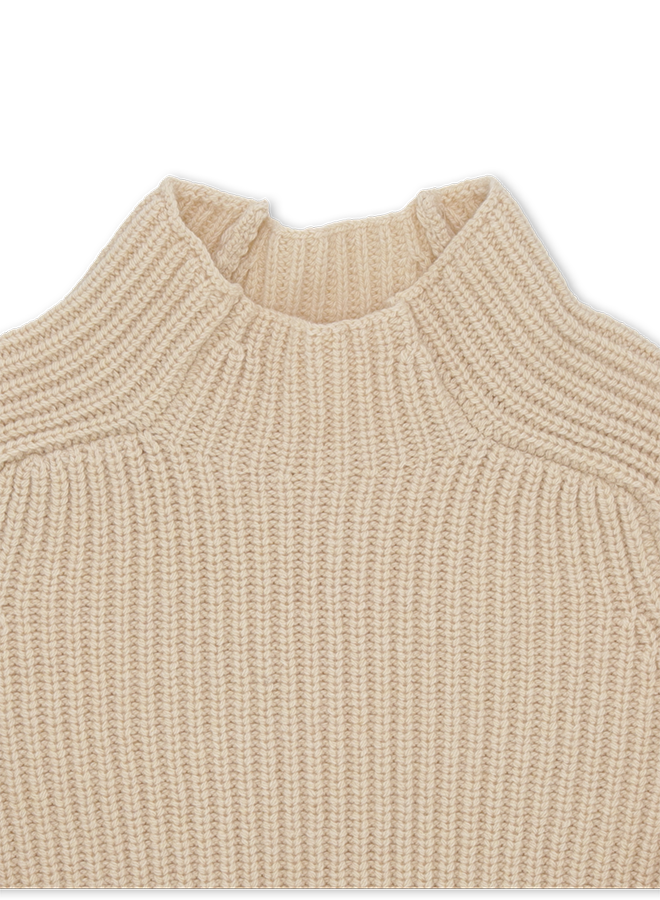 Leona High Neck Wool and Cashmere Sweater