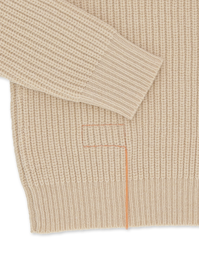 Leona High Neck Wool and Cashmere Sweater