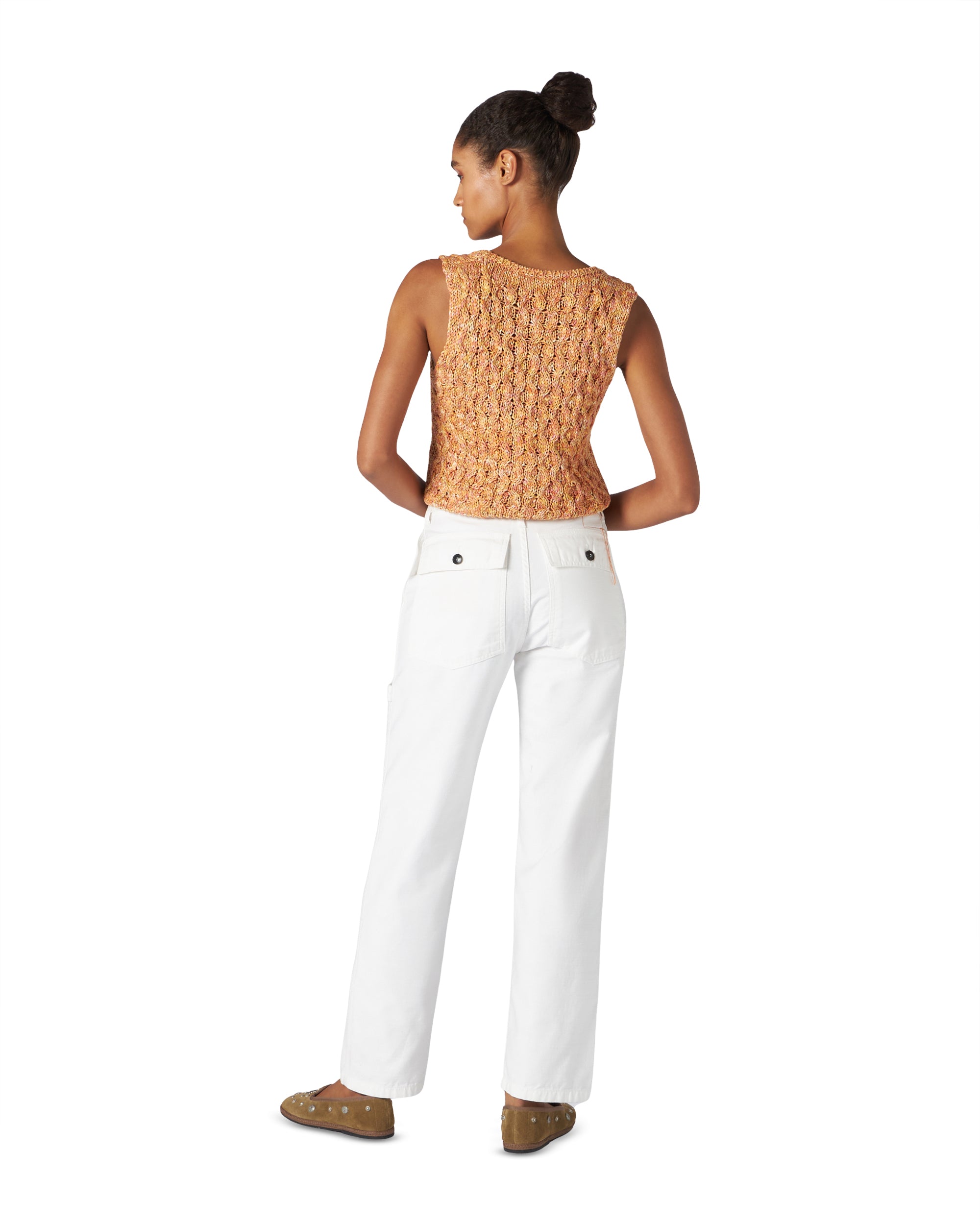 Lizzy Gilet in Maglia di Cotone Melange