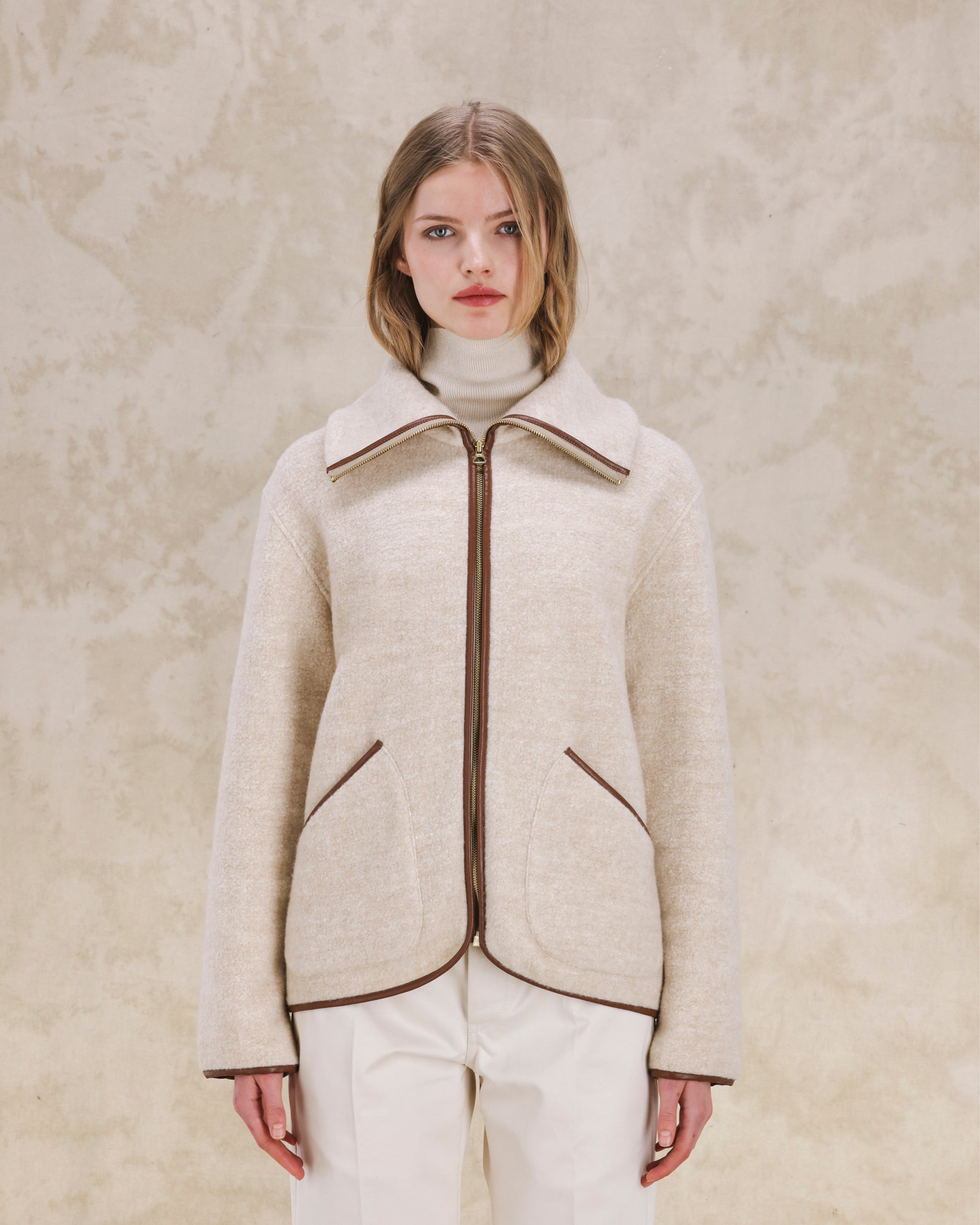 Lolie Giacca Teddy In Cashmere E Seta