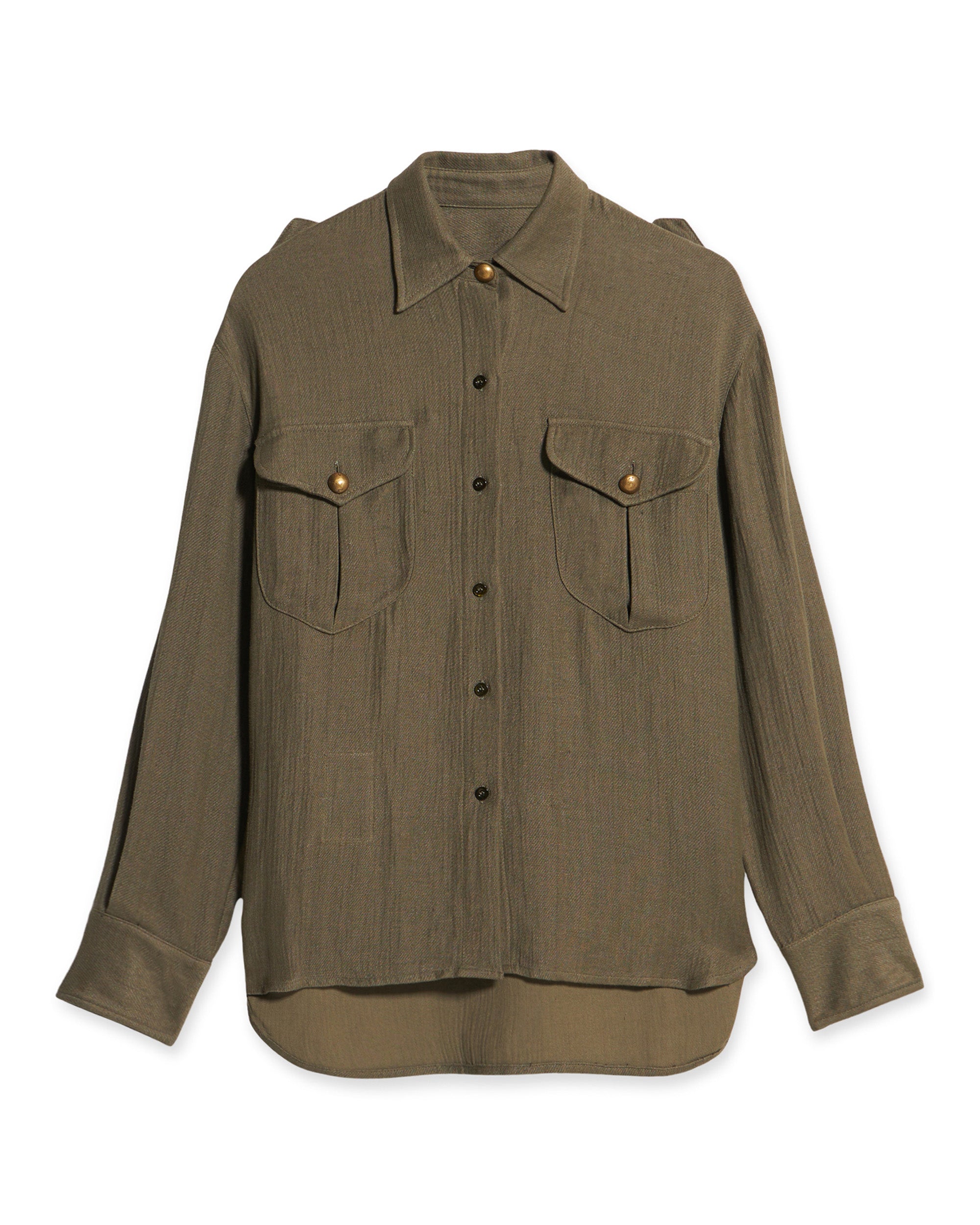 Luke Shirt Sahariana Linen E Viscosa